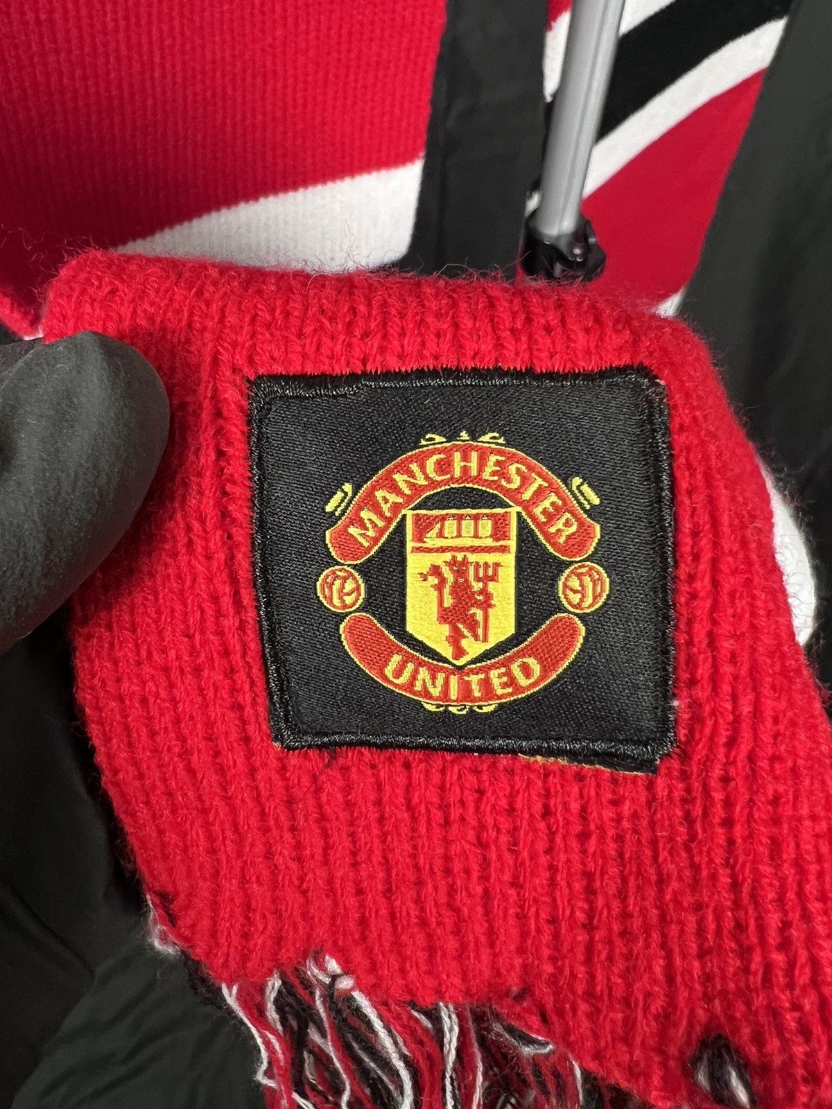 Vintage 🔴 Official Manchester United scarf merch stripped Size ONE SIZE - 4 Thumbnail