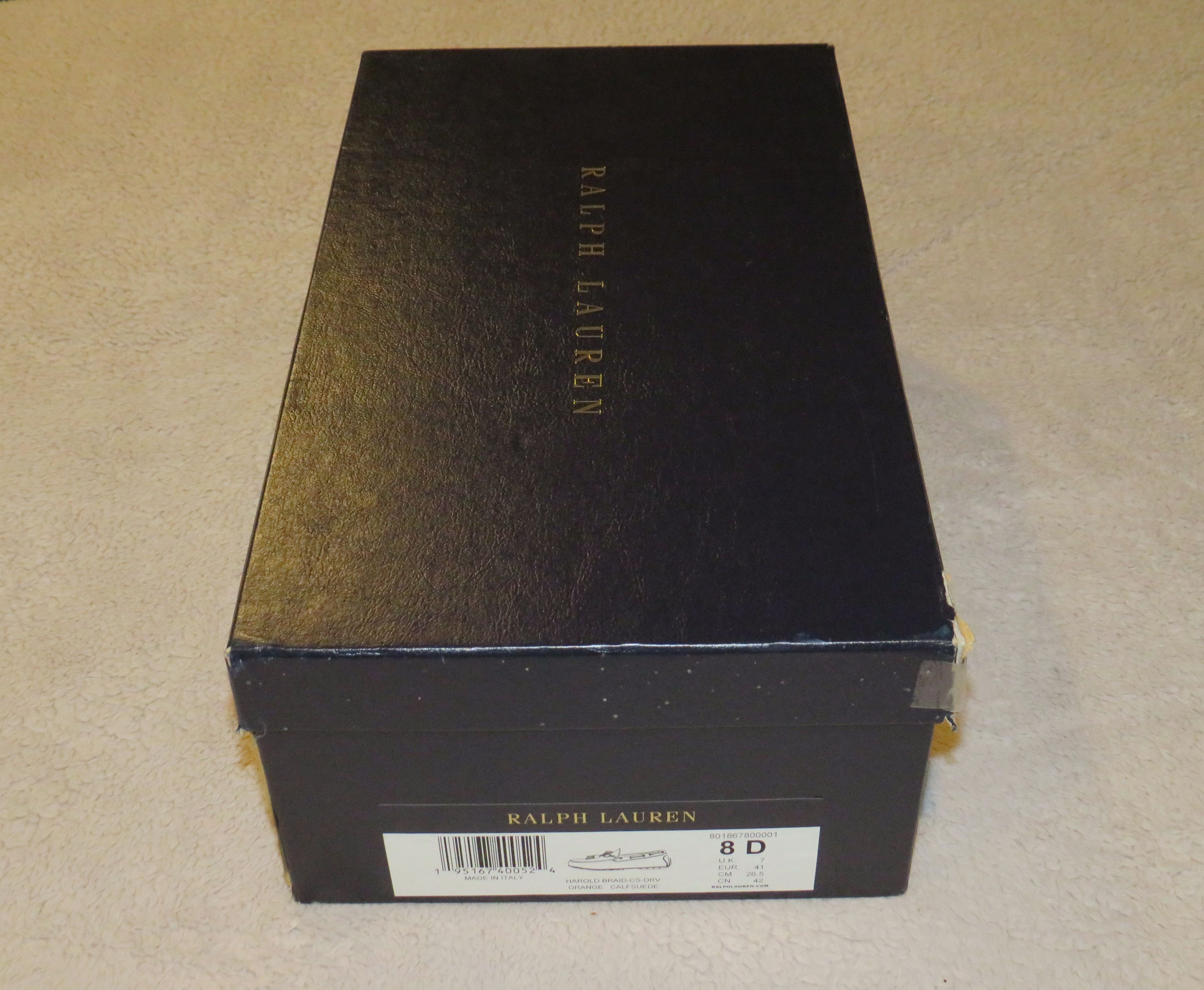 Ralph Lauren Purple Label Harold Orange Calf Skin Tassel Driving Loafers 8D NWB Size US 8 / EU 41 - 12 Thumbnail