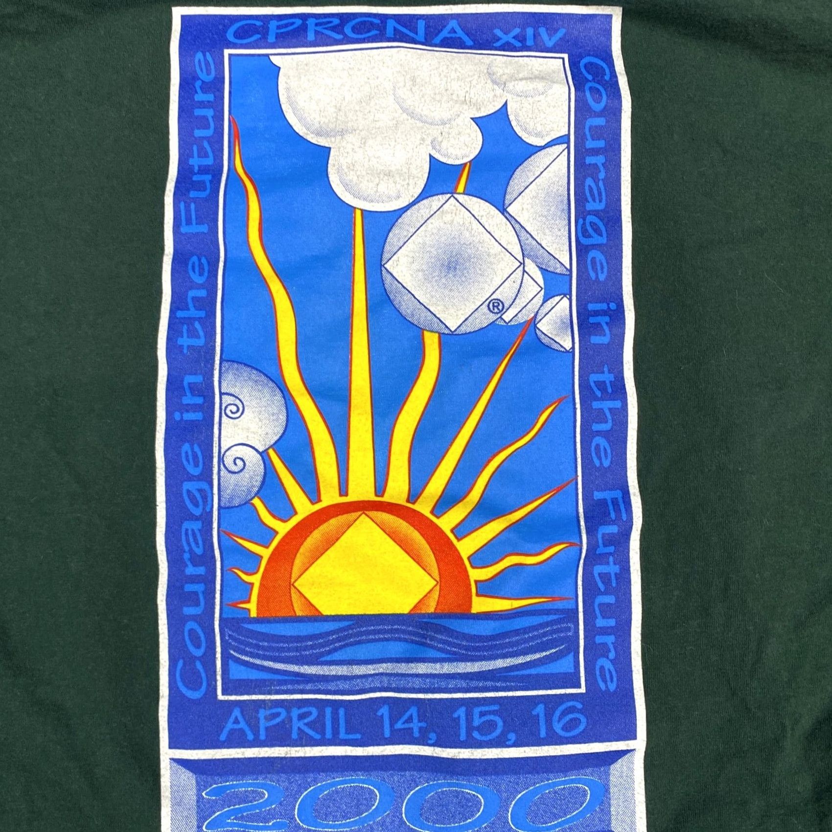 Vintage VINTAGE CPRCNA T-shirt XL Green Long Sleeve Double Sided 2000 Ocean City MD Mens Size US XL / EU 56 / 4 - 2 Thumbnail