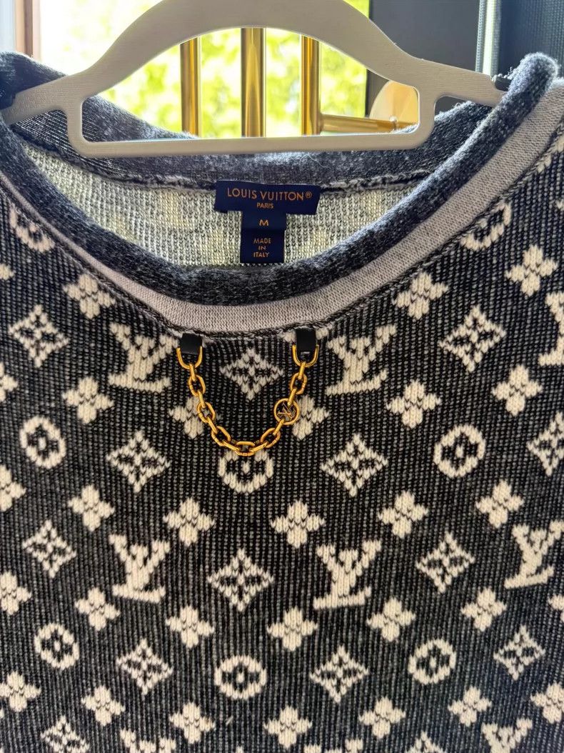 Louis Vuitton Louis Vuitton Soft wool-cotton-blend jacquard knit pullover Size US M / EU 48-50 / 2 - 4 Thumbnail