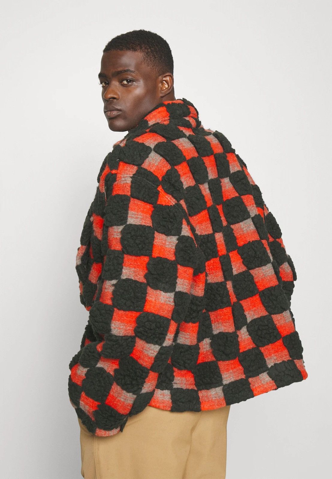 Henrik Vibskov !DS! AW23 Henrik Vibskov Big Bag Teddy Checks Jacket Size US L / EU 52-54 / 3 - 10 Thumbnail
