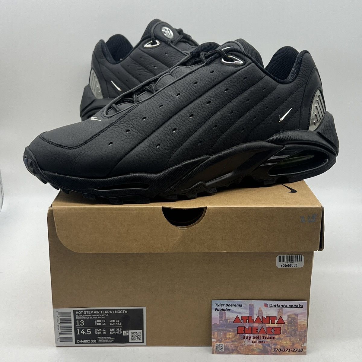 image of Nocta X Hot Step Air Terra Black Shoes, Men's (Size 13)