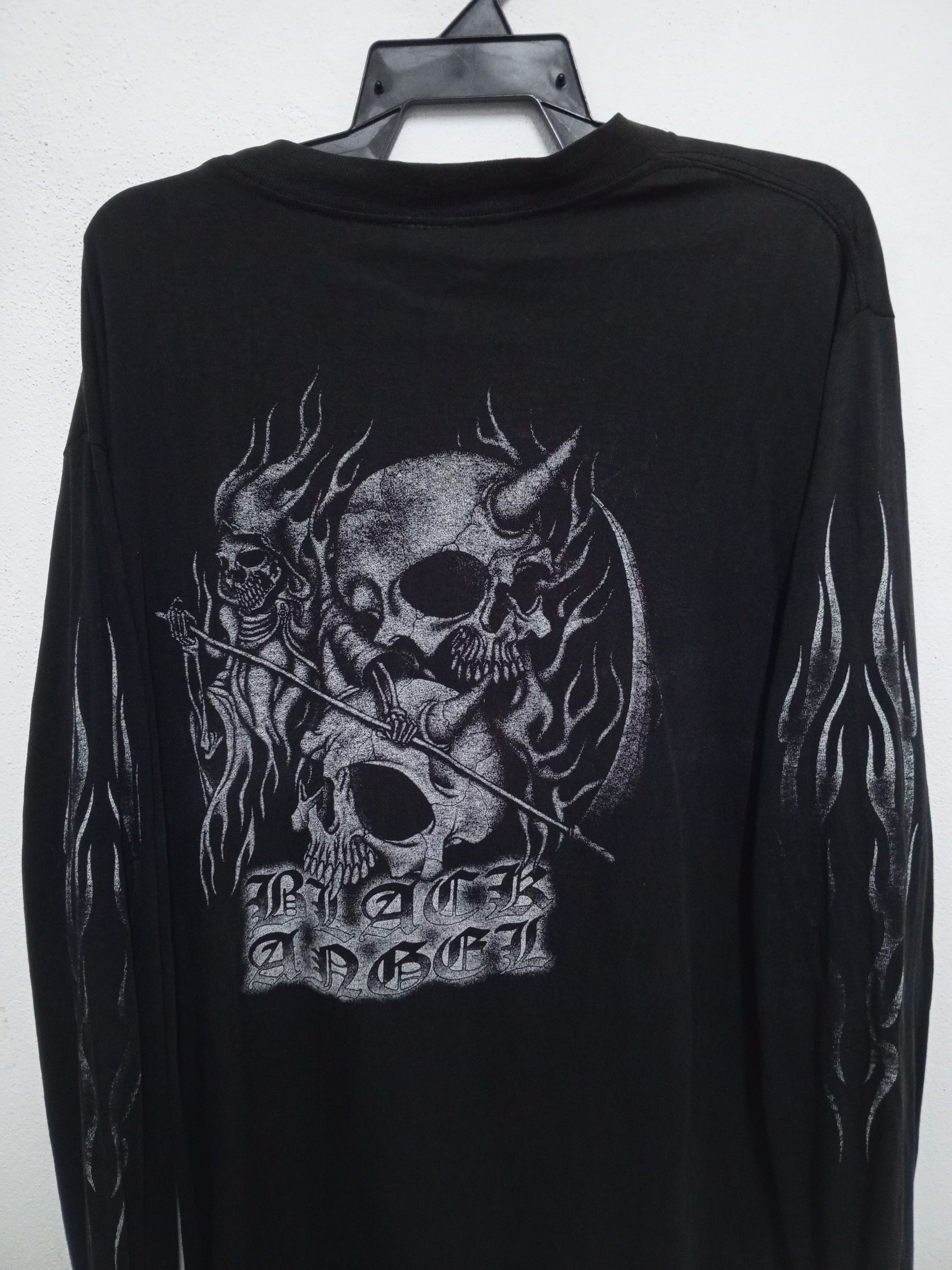 Band Tees { 90s vtg black angel USA } long sleeve tshirt Size US L / EU 52-54 / 3 - 1 Thumbnail