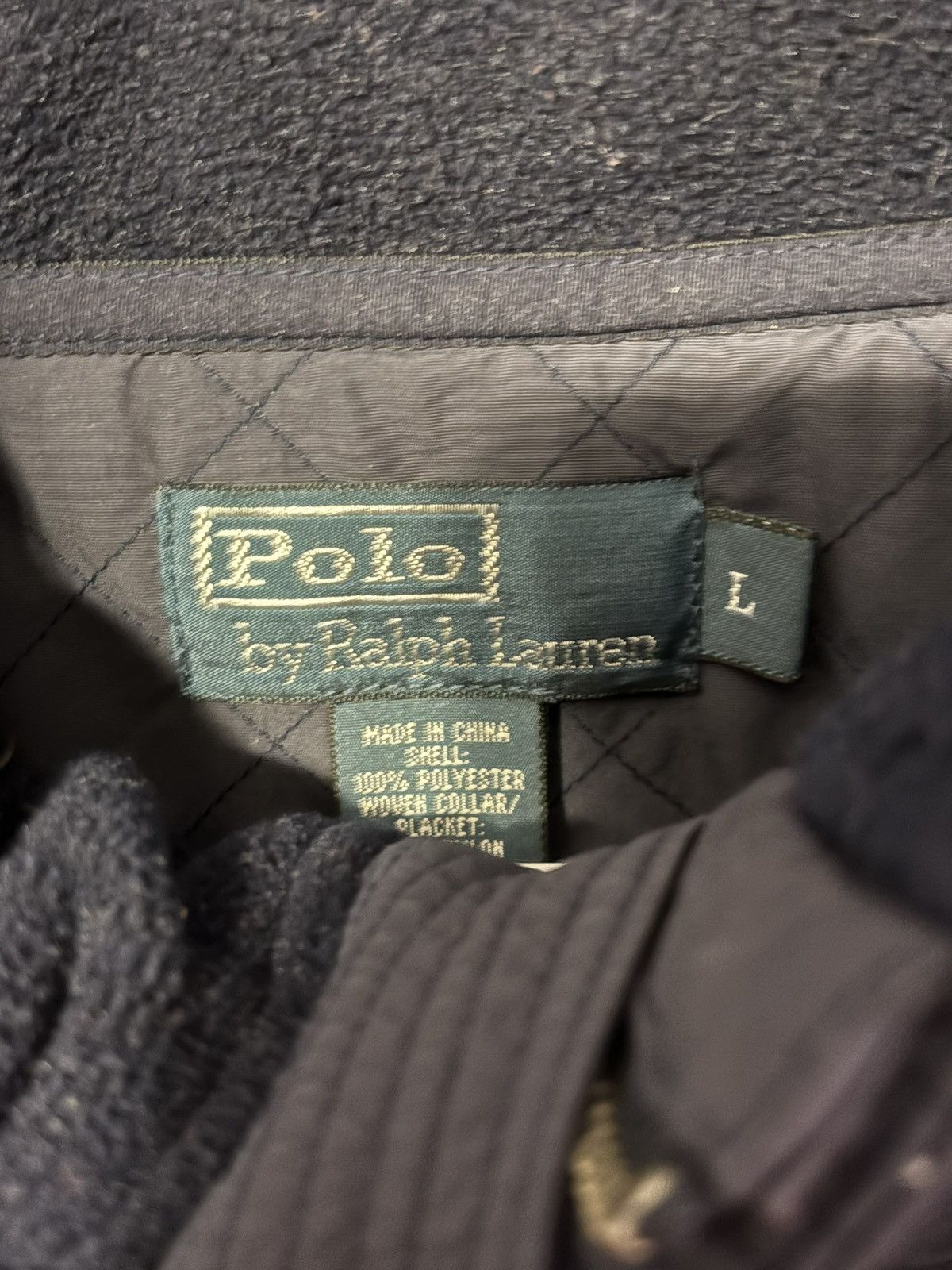 Polo Ralph Lauren Vintage Polo by Ralph Lauren Mens Sz L Native Fleece Red Size US L / EU 52-54 / 3 - 2 Thumbnail