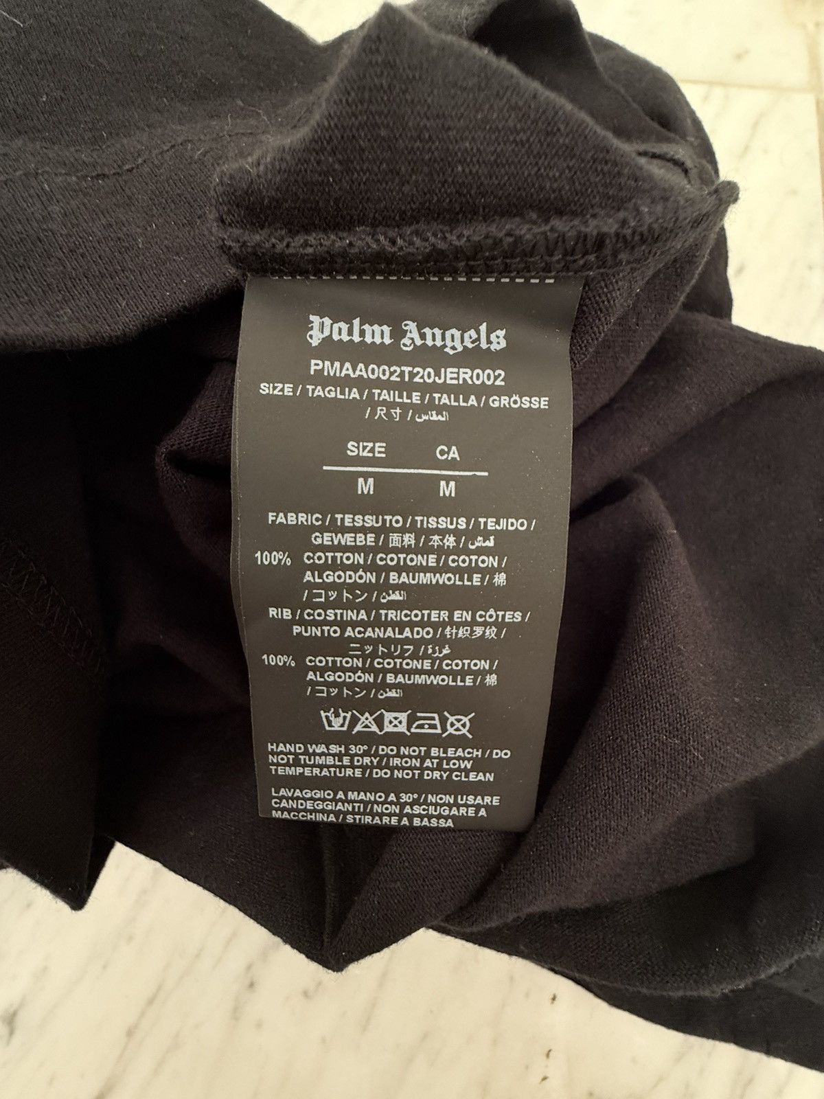 Palm Angels Palm Angels x Breuninger Logo T-Shirt Black Orange M Size US M / EU 48-50 / 2 - 4 Thumbnail