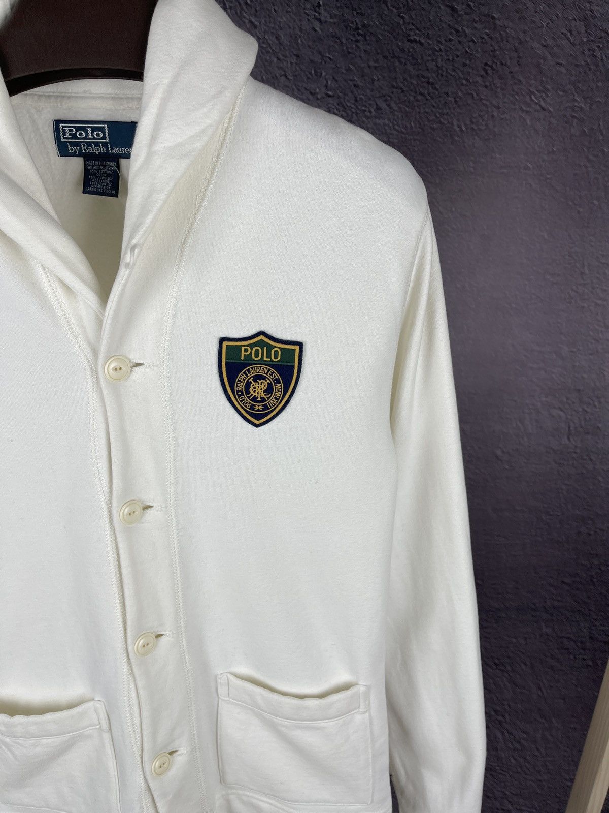 Polo Ralph Lauren Polo Ralph Lauren white cardigan sweater pockets button up Size US S / EU 44-46 / 1 - 12 Thumbnail