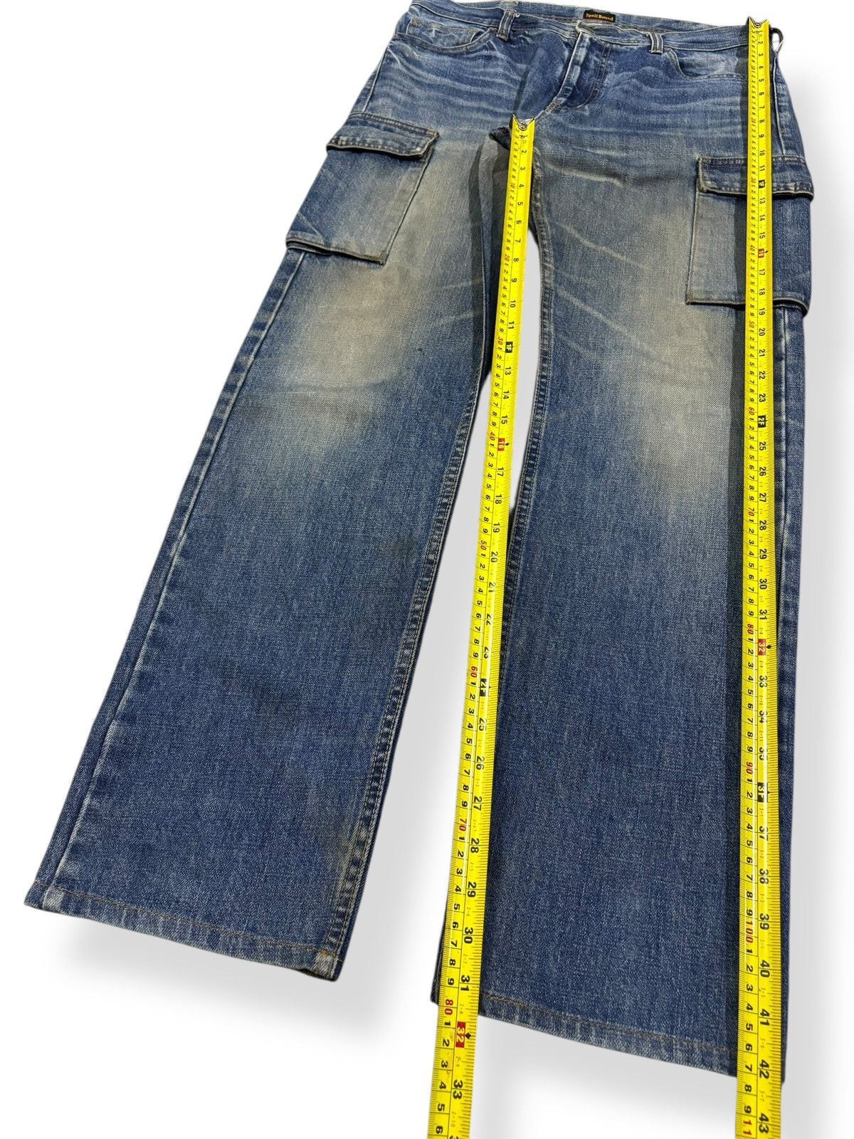 Spellbound Vintage Japanese Brand Spellbound Mud Wash Cargo Jeans Size US 33 - 12 Thumbnail