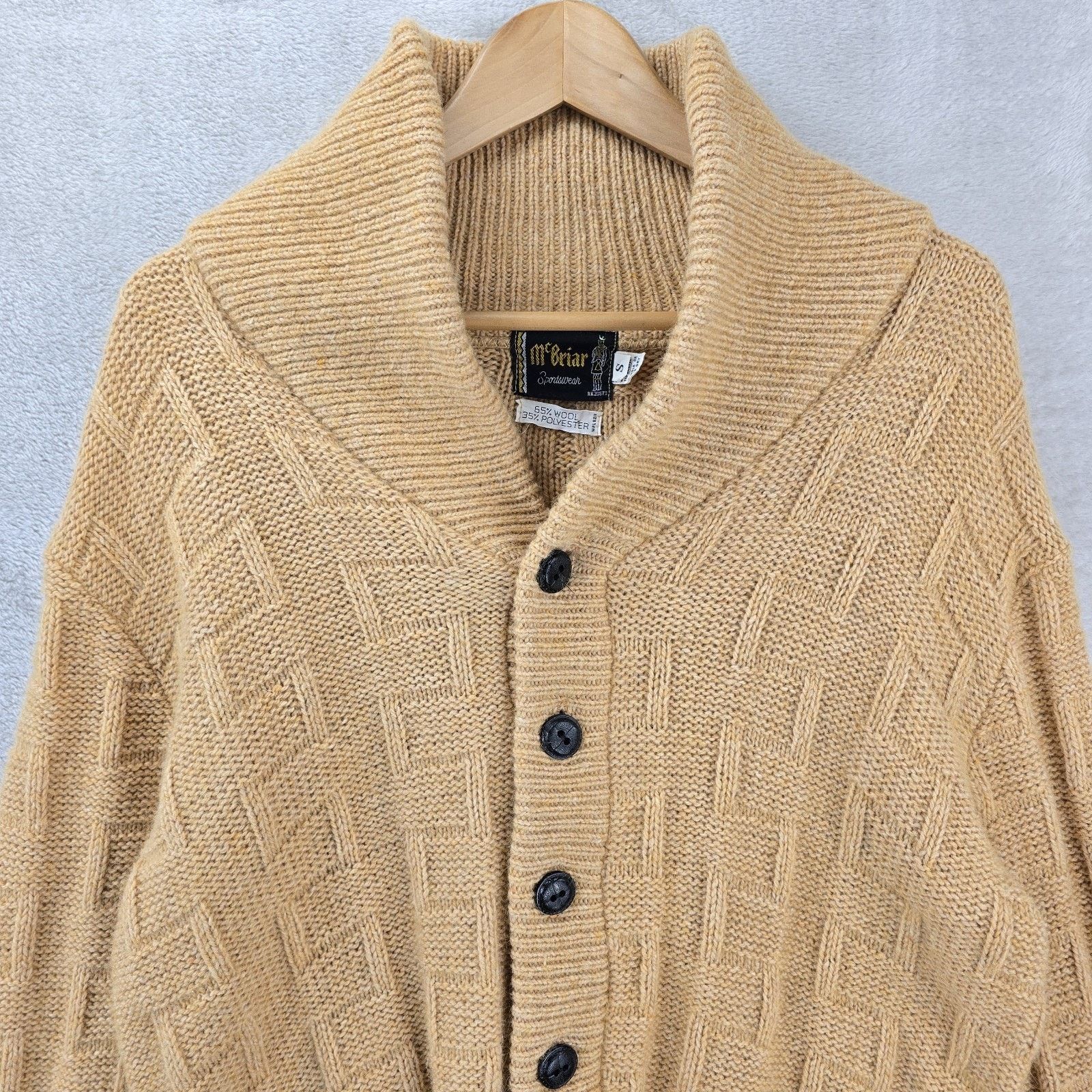 Other Vtg McBriar Sportswear Shawl Cardigan Wool Sweater Small Size US S / EU 44-46 / 1 - 3 Thumbnail