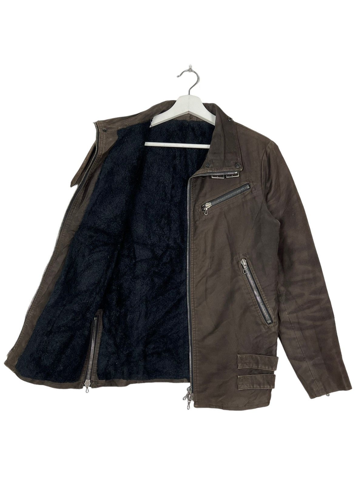 Shellac 🔥 SHELLAC MOLESKIN PARACHUTE BELTED CARGO JACKET MADE JAPAN Size US S / EU 44-46 / 1 - 9 Thumbnail