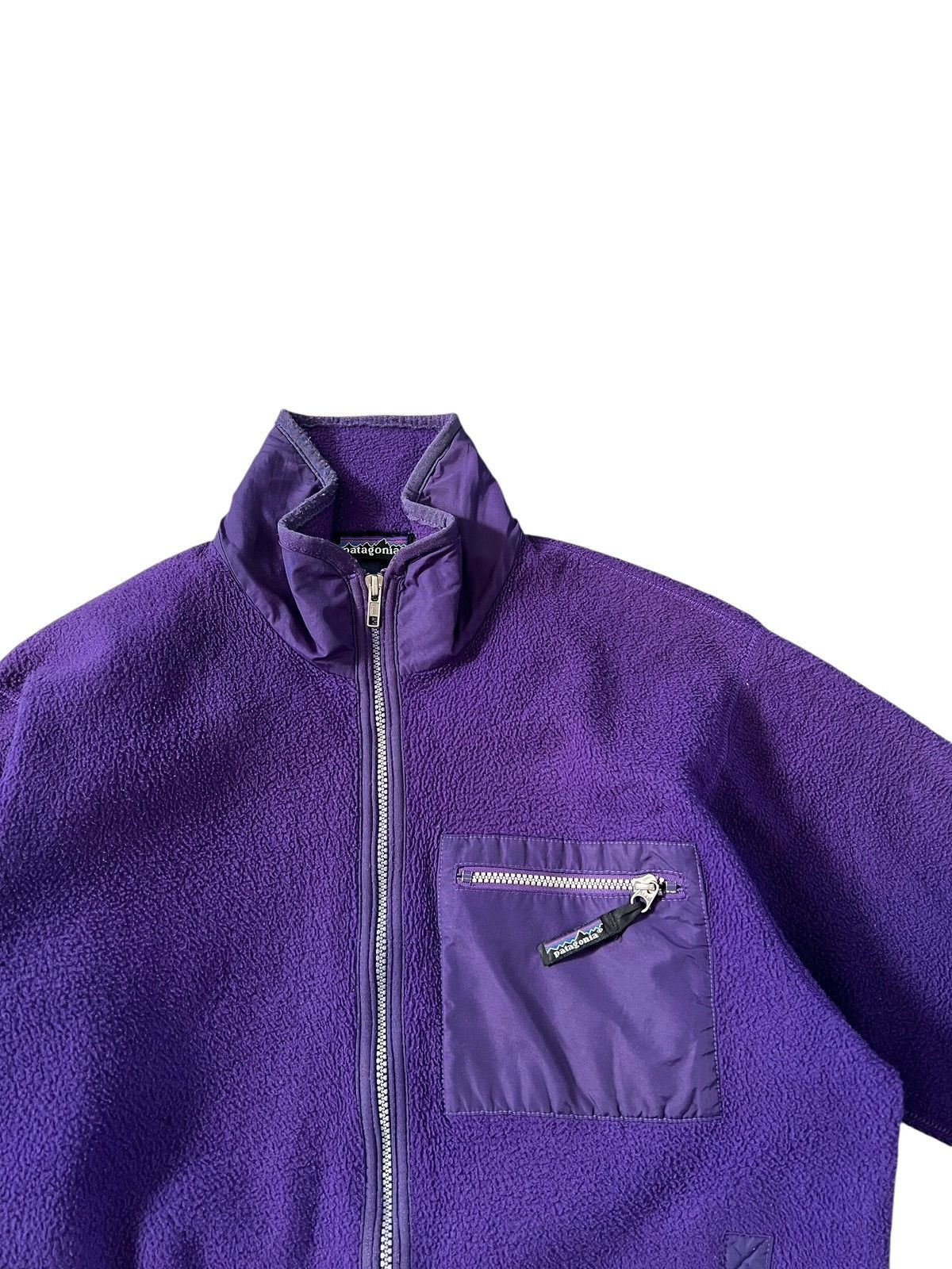Patagonia Vintage 90s Patagonia Fleece Jacket OG Purple Size US M / EU 48-50 / 2 - 4 Thumbnail