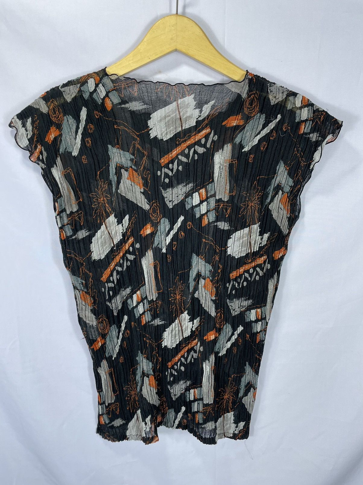 Issey Miyake × Japanese Brand × Vintage Vintage mela-d'or pleated tank top issey miyake styled Size S / US 4 / IT 40 - 2 Thumbnail