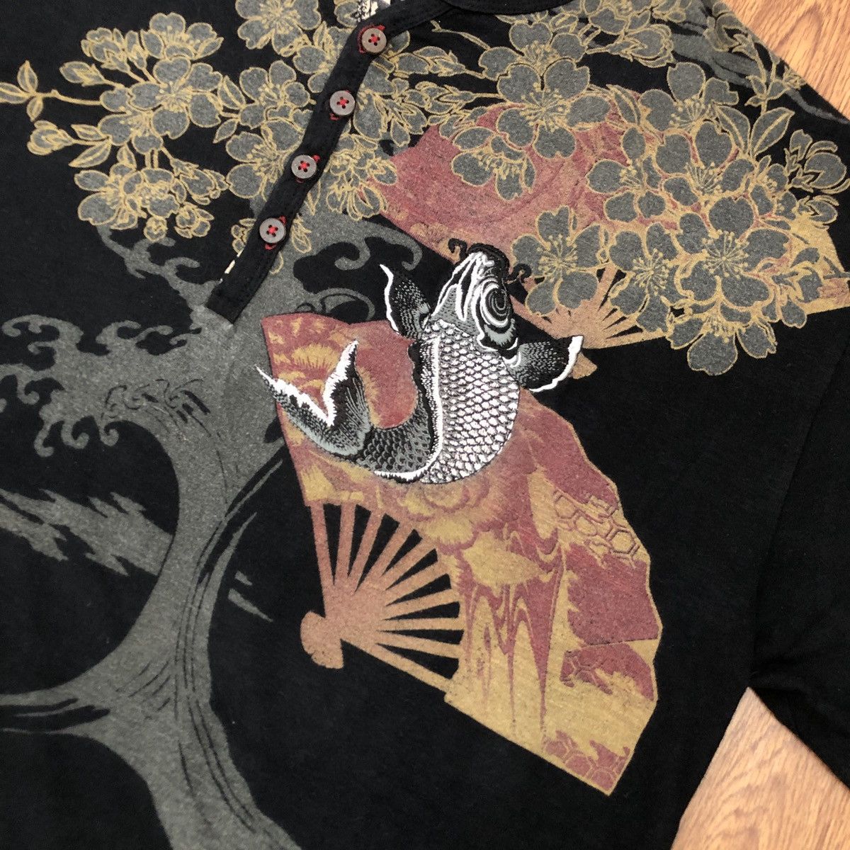 Bullet Noise × Japanese Brand Bullet noise sukajan koi t-shirt Size US XXL / EU 58 / 5 - 3 Thumbnail