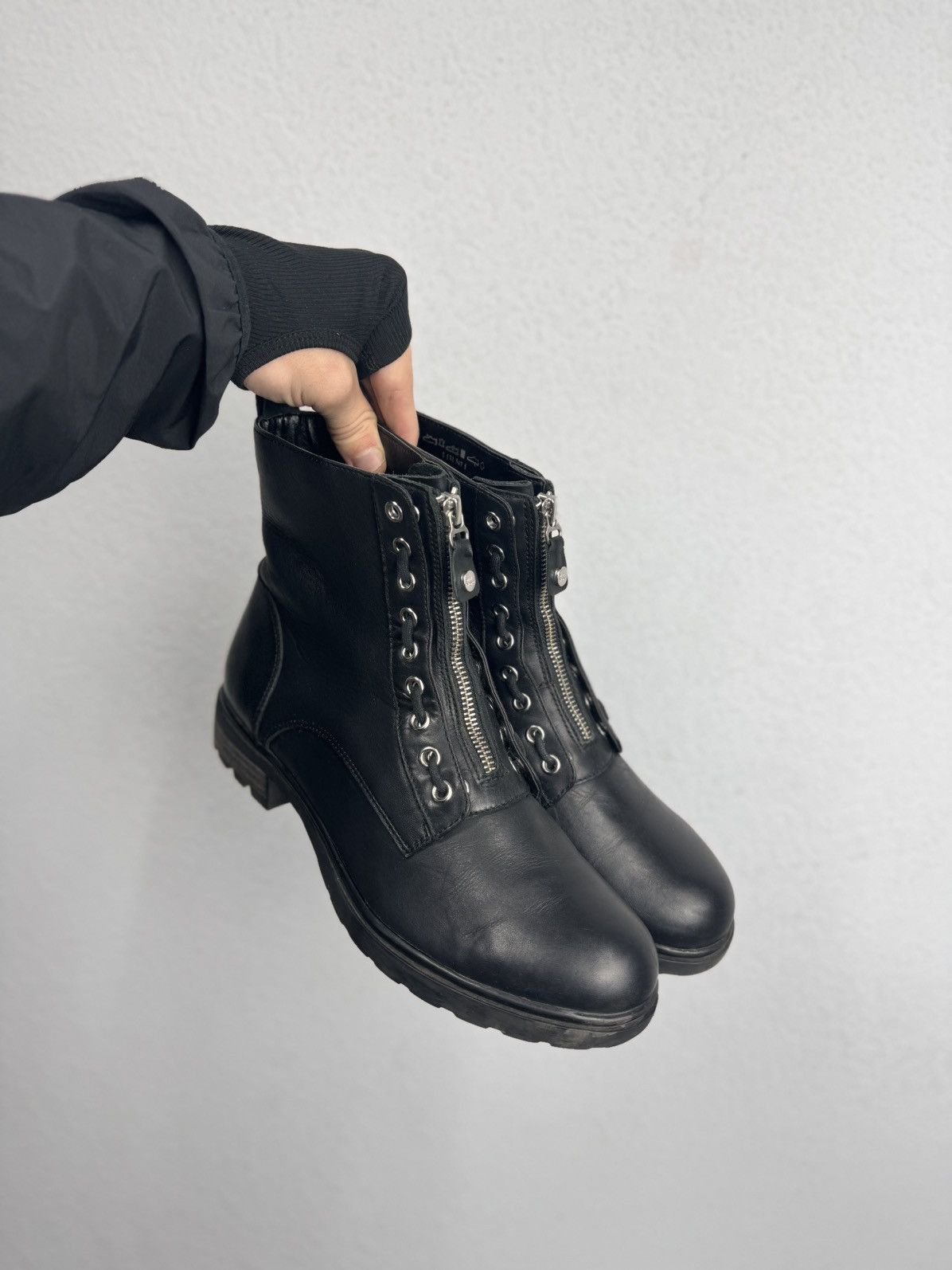 A.S.98 Vintage Leather Metal AS 98 Ifsixwasnine Boots Undercover Size US 8 / EU 41 - 1 Thumbnail