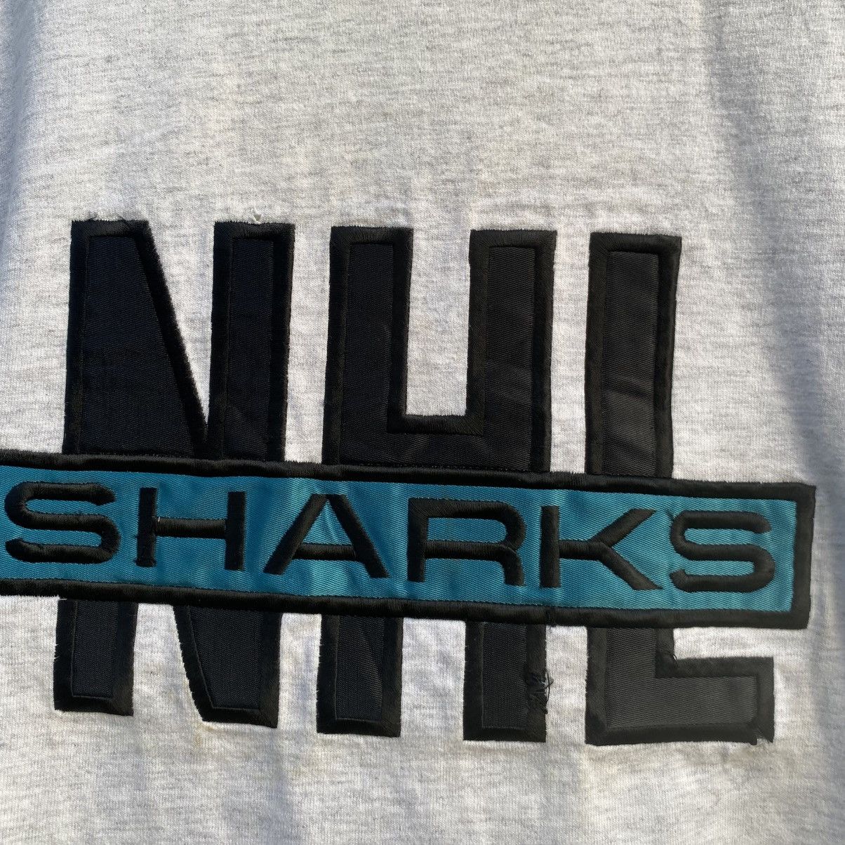 Nutmeg Thrashed 90s Nutmeg NHL SHARK Tee Size US XL / EU 56 / 4 - 3 Thumbnail