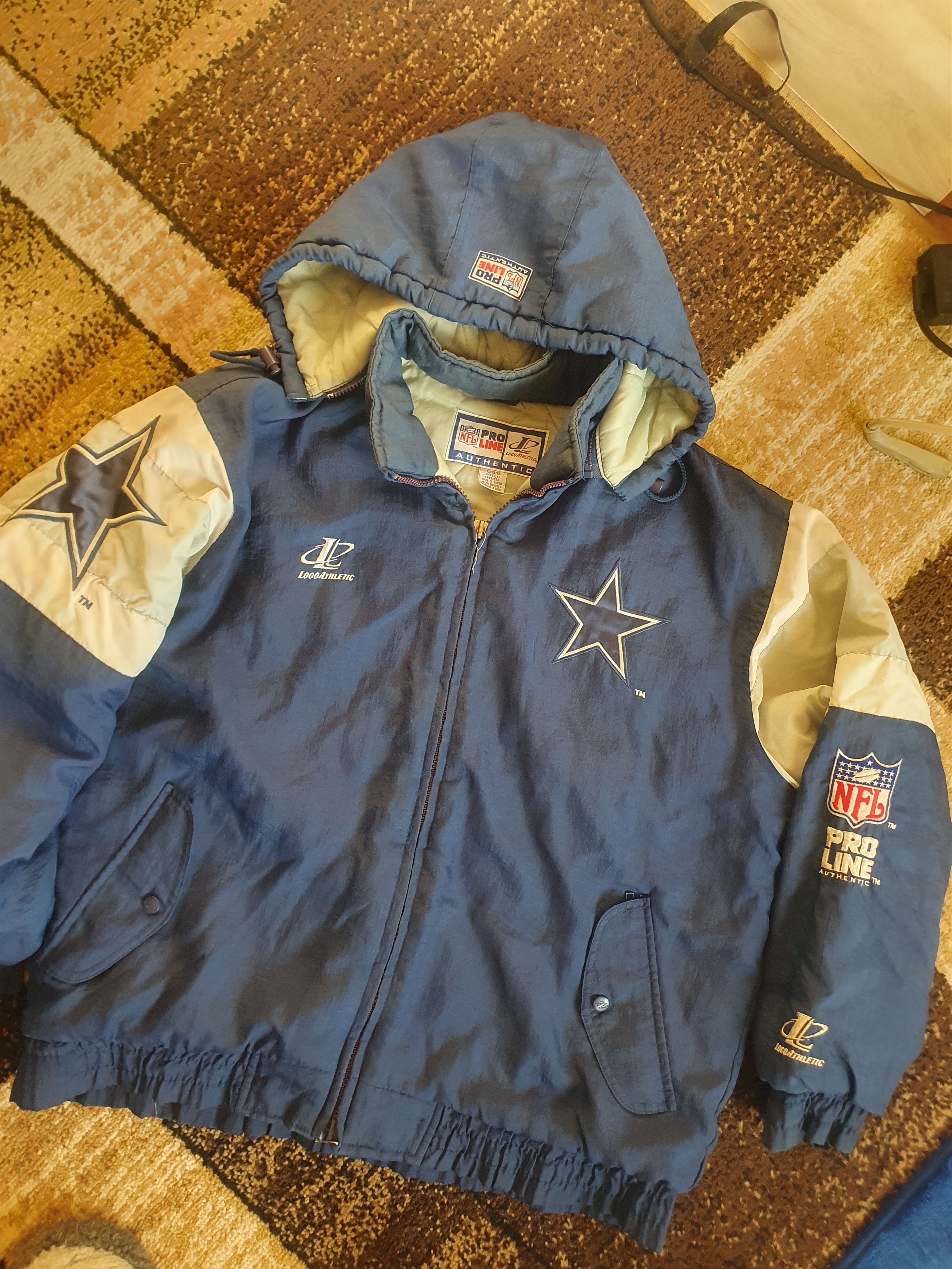Logo Athletic × Pro Line × Vintage Dallas Cowboys Vtg Pro Line Logo Athletic Jacket sz L Size US L / EU 52-54 / 3 - 2 Thumbnail