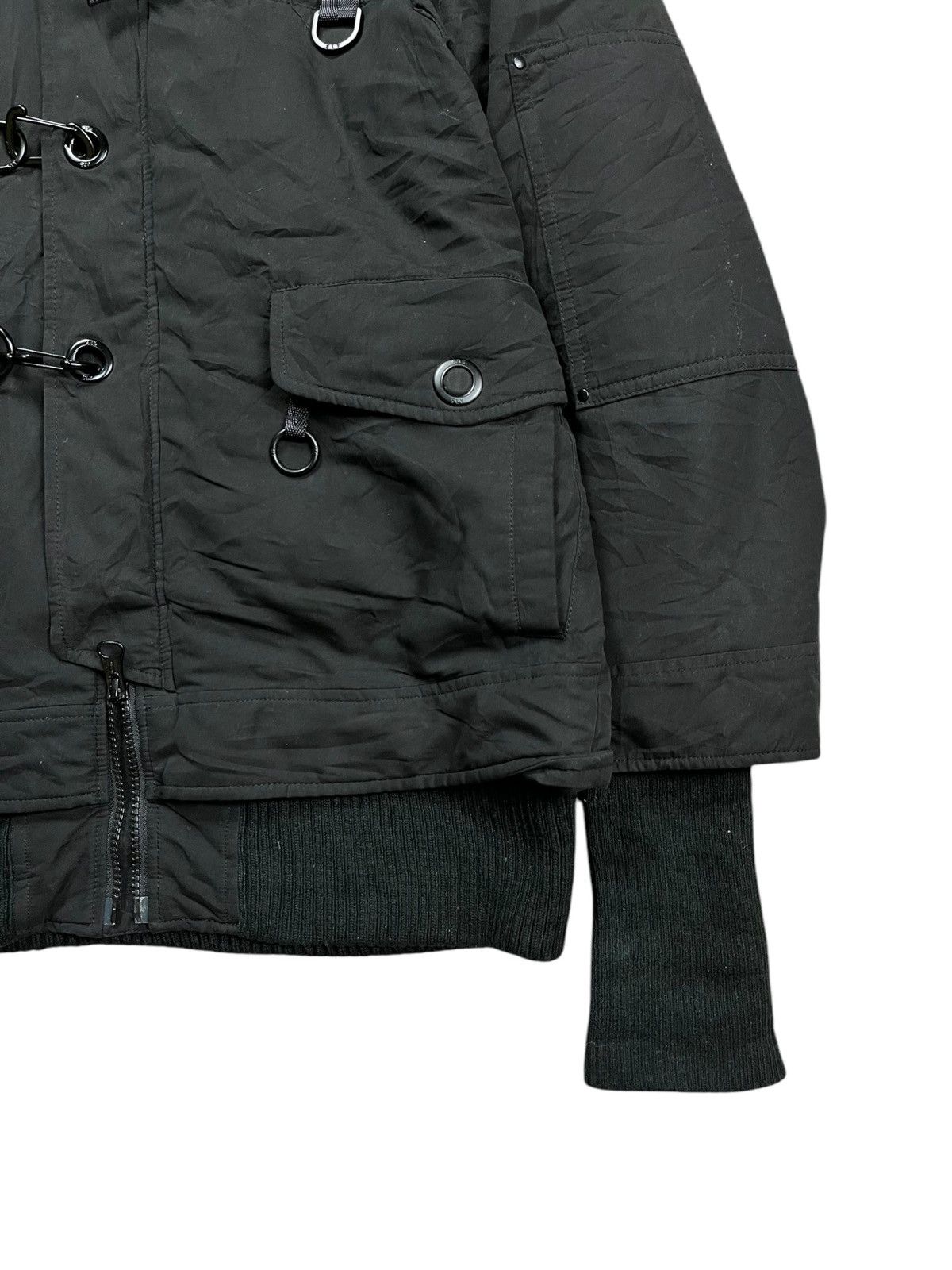 2000s SLY - Fur Hoodie N3B Military Jacket