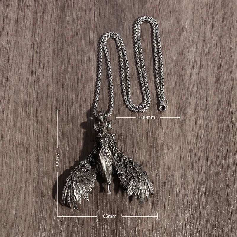 Jewelry Angle Wings Pendant Necklace Size ONE SIZE - 5 Thumbnail