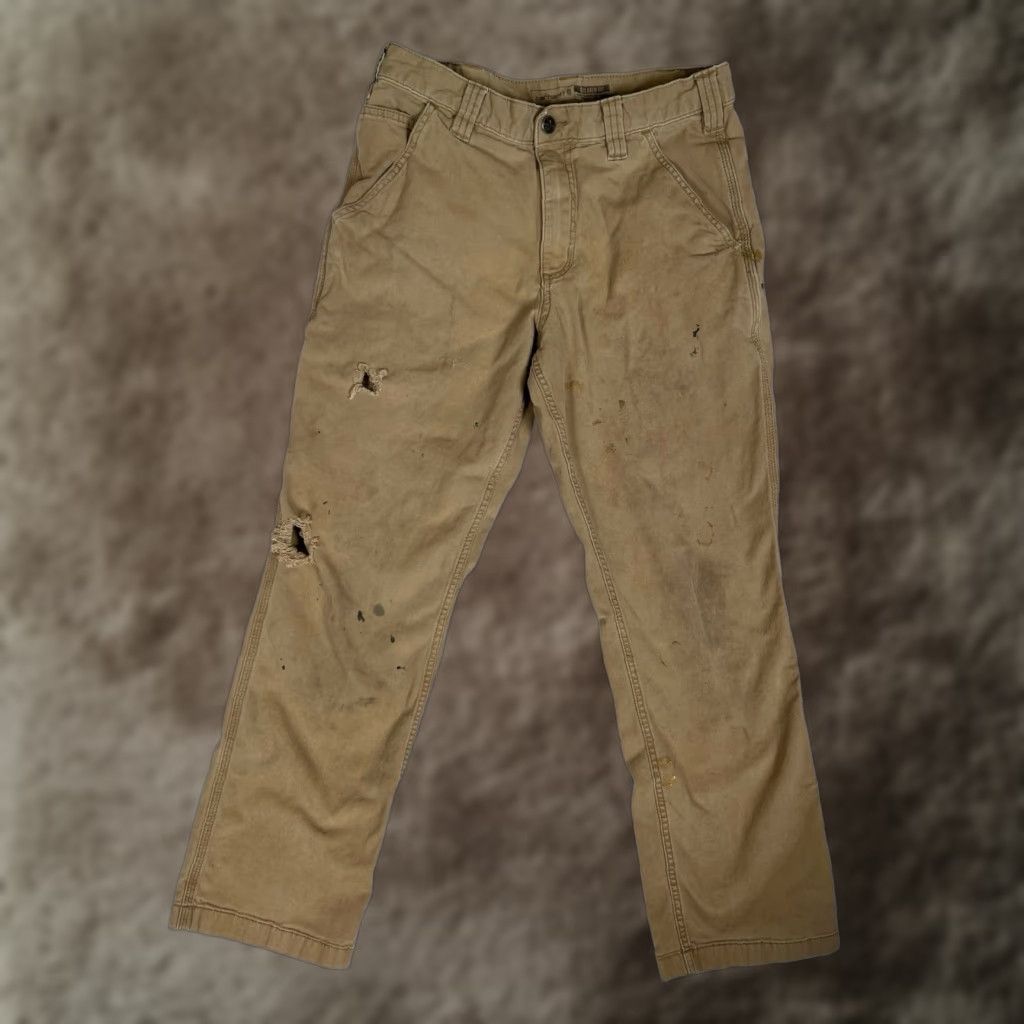 Carhartt Carhartt Pants Size 32x30 Beige Relaxed Fit Workwear 102291-253 DistressStain Size US 32 / EU 48 - 1 Thumbnail