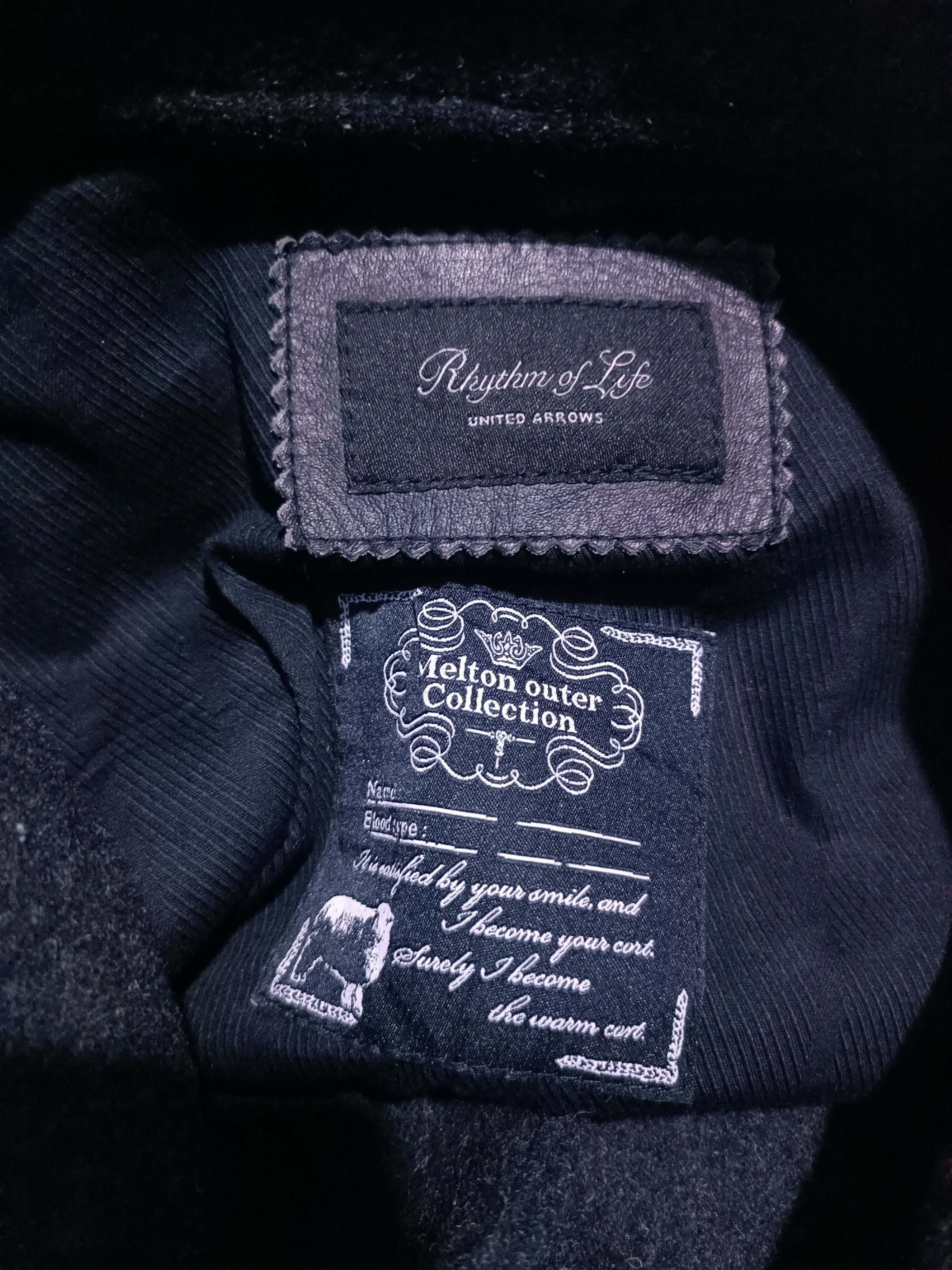 United Arrows United Arrows Melton Wool Jacket Dark Gray Size US M / EU 48-50 / 2 - 8 Thumbnail