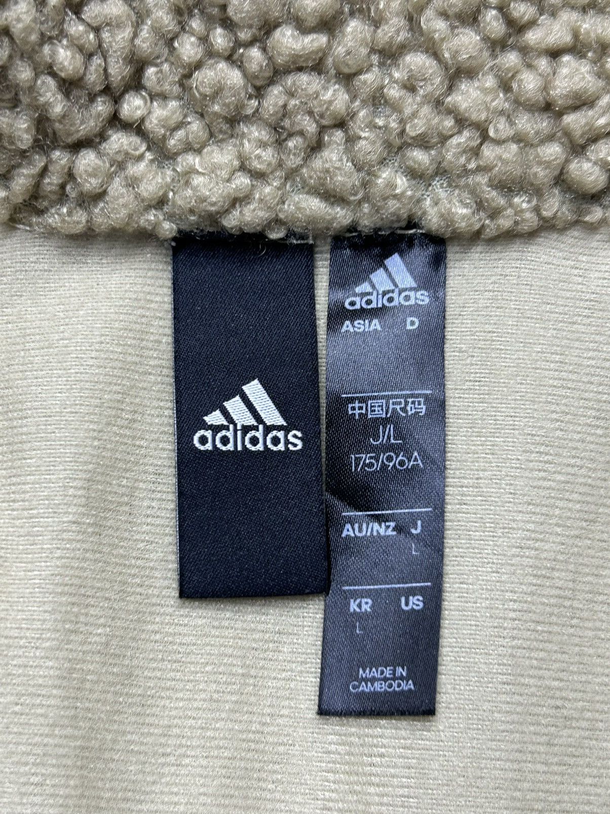 Adidas Rare Boxy Adidas Sherpa Fleece Jacket Size US L / EU 52-54 / 3 - 6 Thumbnail