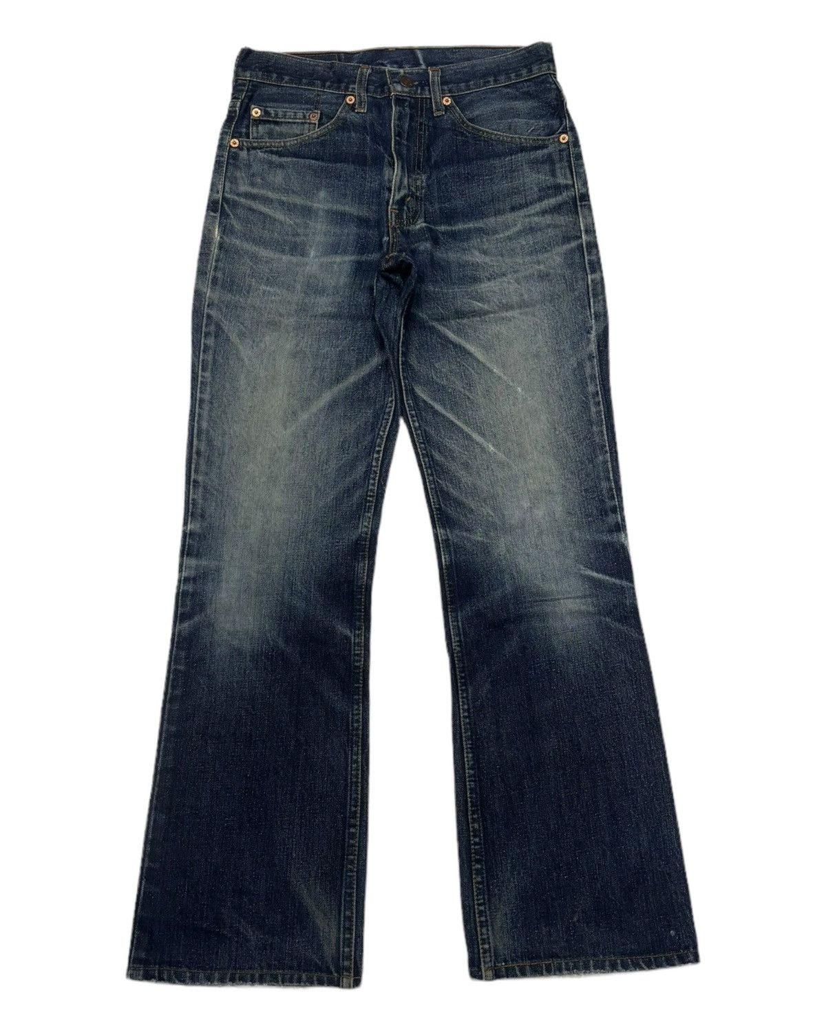 Levi's VINTAGE LEVIS 517 FLARE BOOTCUT DISTRESSED DENIM JEANS Size US 29 - 5 Thumbnail