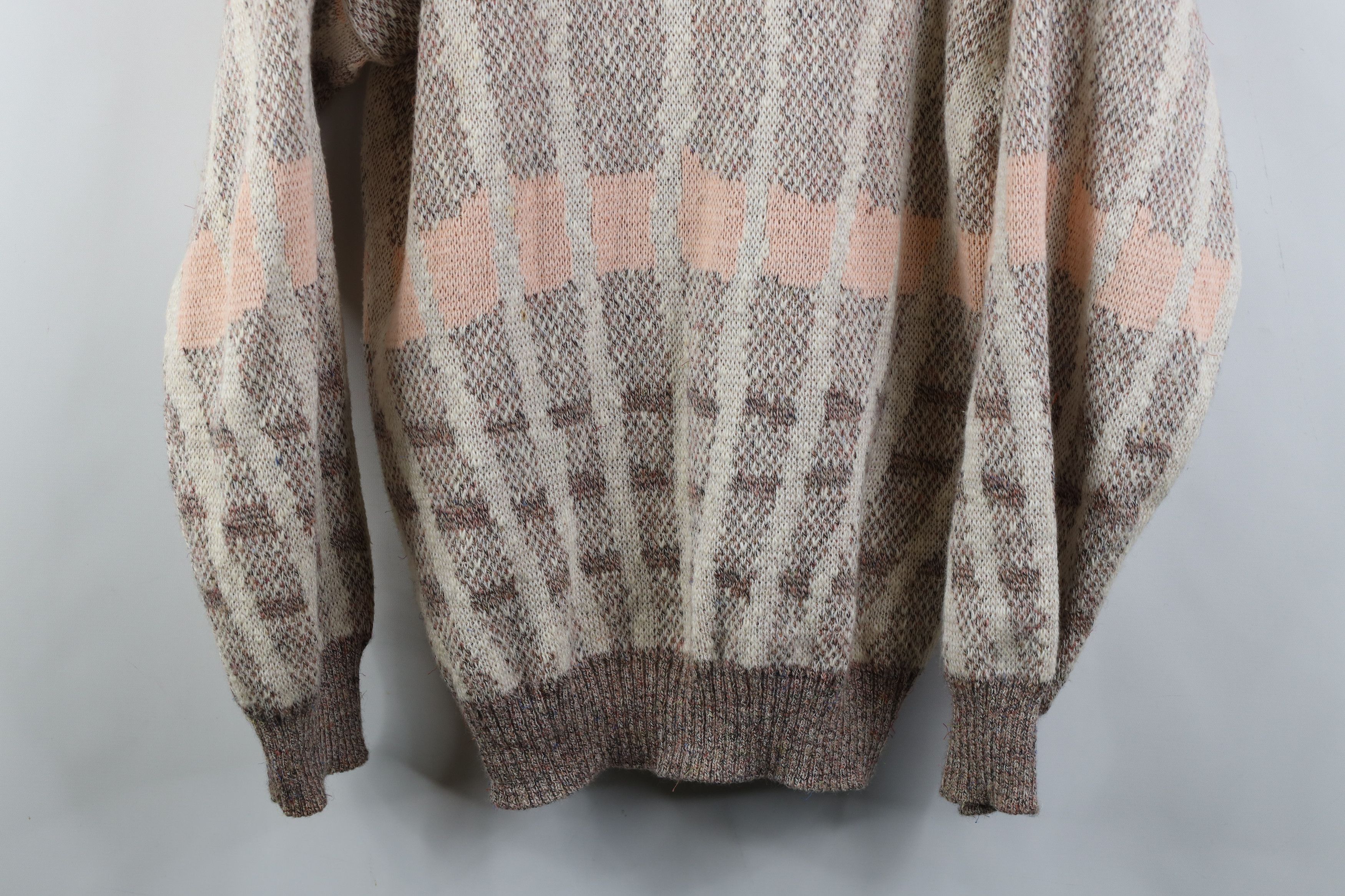 Vintage Vintage 90s Streetwear Tone Pastel Linen Blend Knit Sweater Size US L / EU 52-54 / 3 - 3 Thumbnail