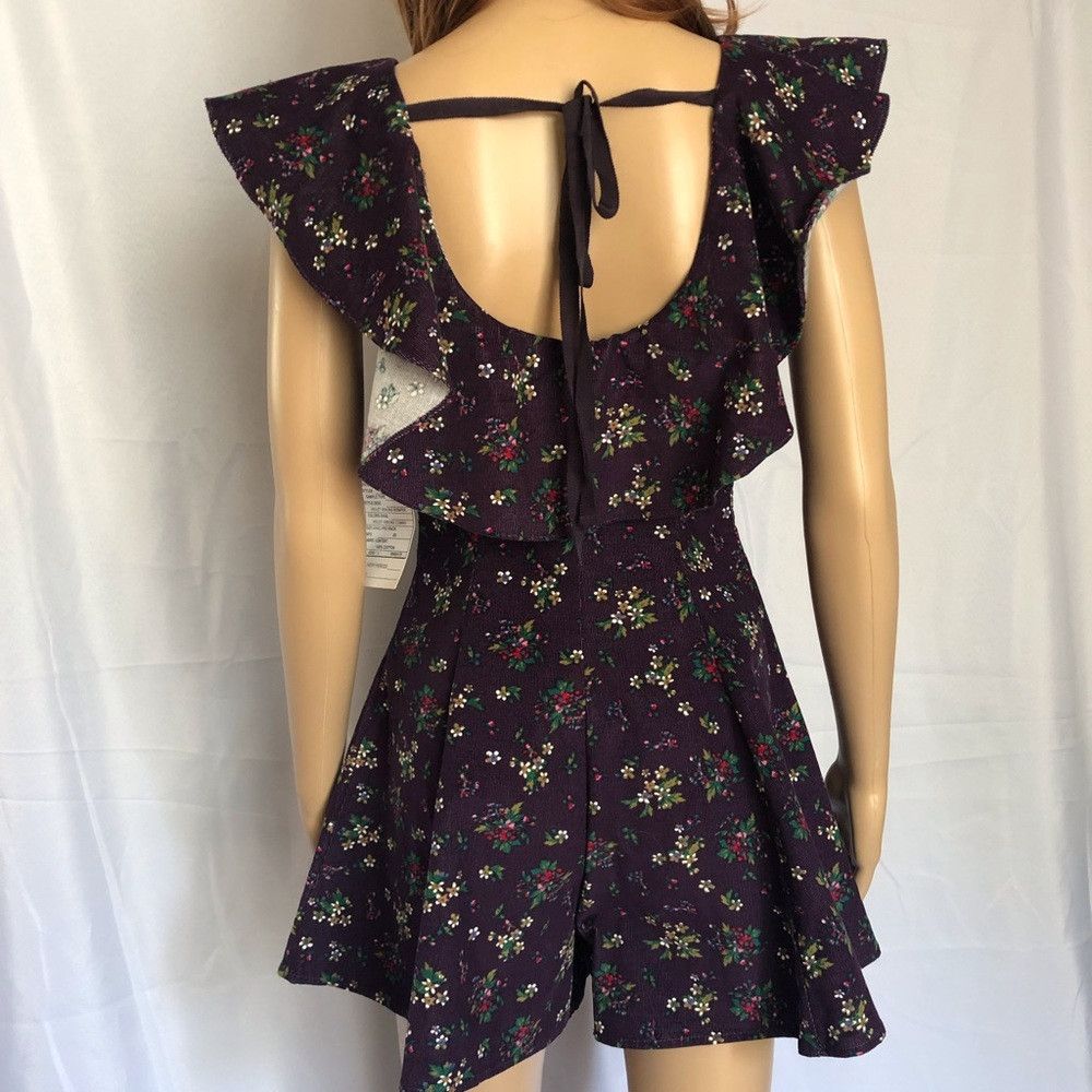 Free People NWT $168 Free People Violet Visions Romper Size XS Size 26" / US 2 / IT 38 - 6 Thumbnail