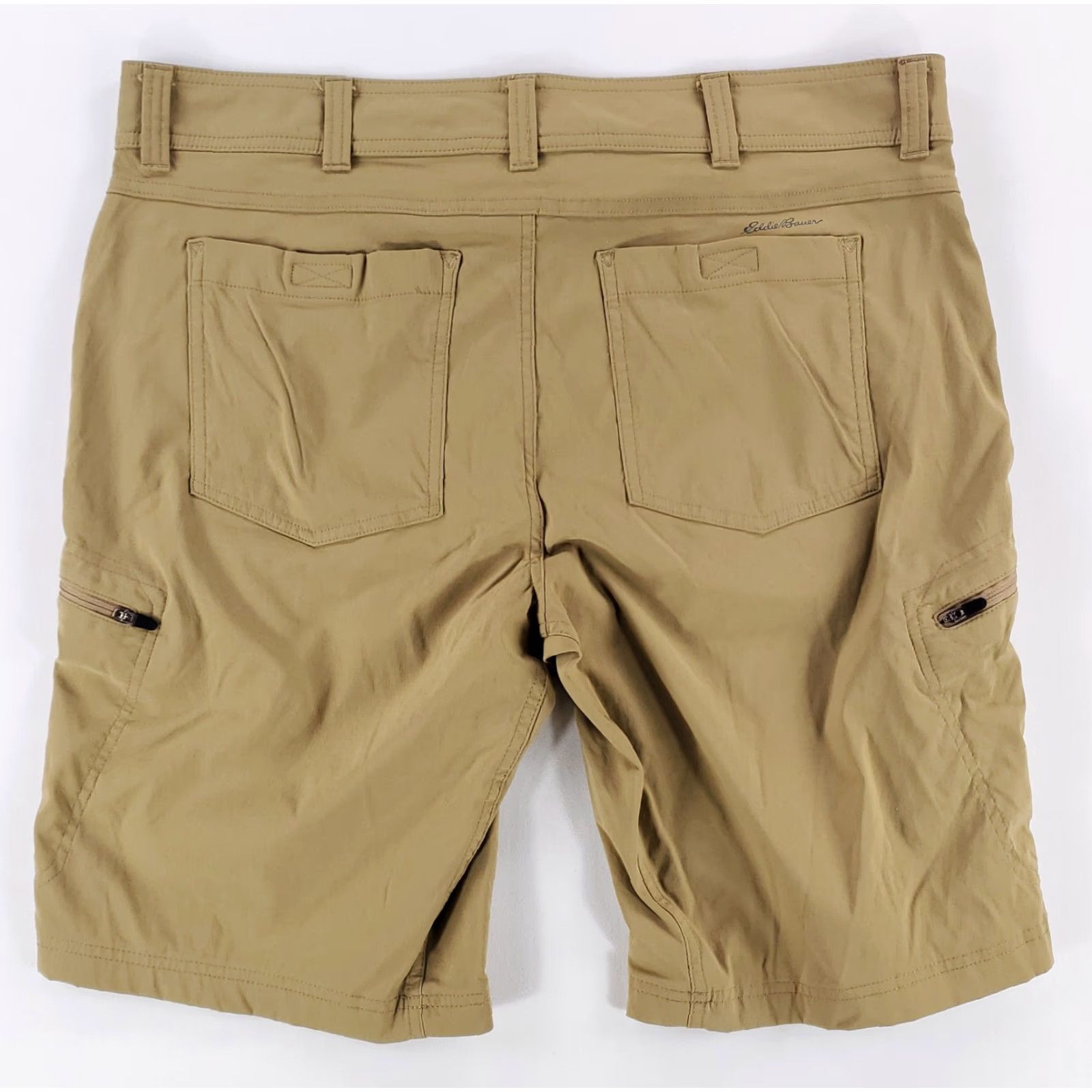 Eddie Bauer Eddie Bauer First Ascent Shorts Tan Hiking Performance 12 Inch Inseam Mens 40 Brown Mens Size US 40 / EU 56 - 4 Thumbnail