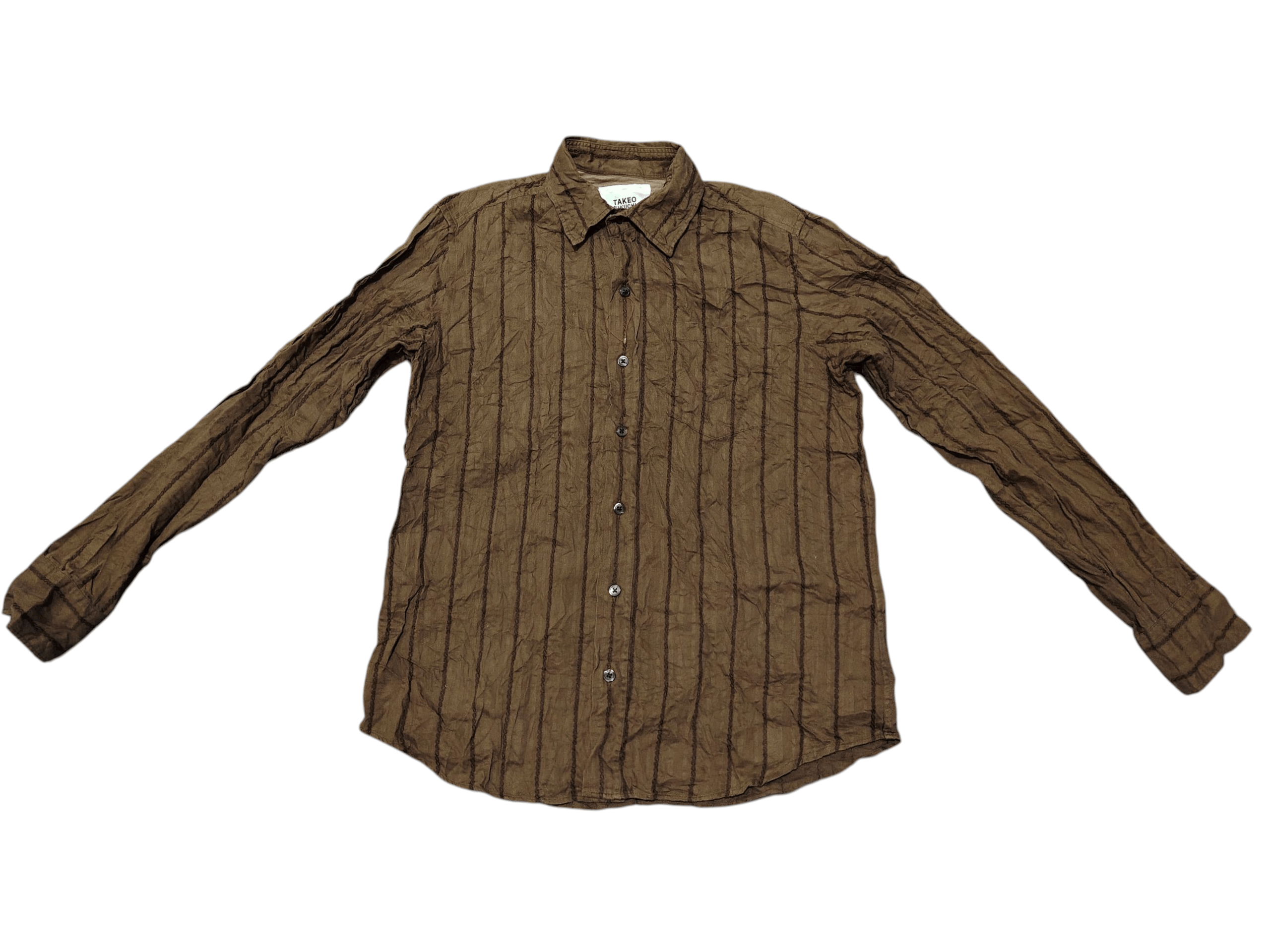 If Six Was Nine Japanese Takeo Kikuchi Shirt Button Up Embroidered Lining Size US M / EU 48-50 / 2 - 2 Thumbnail