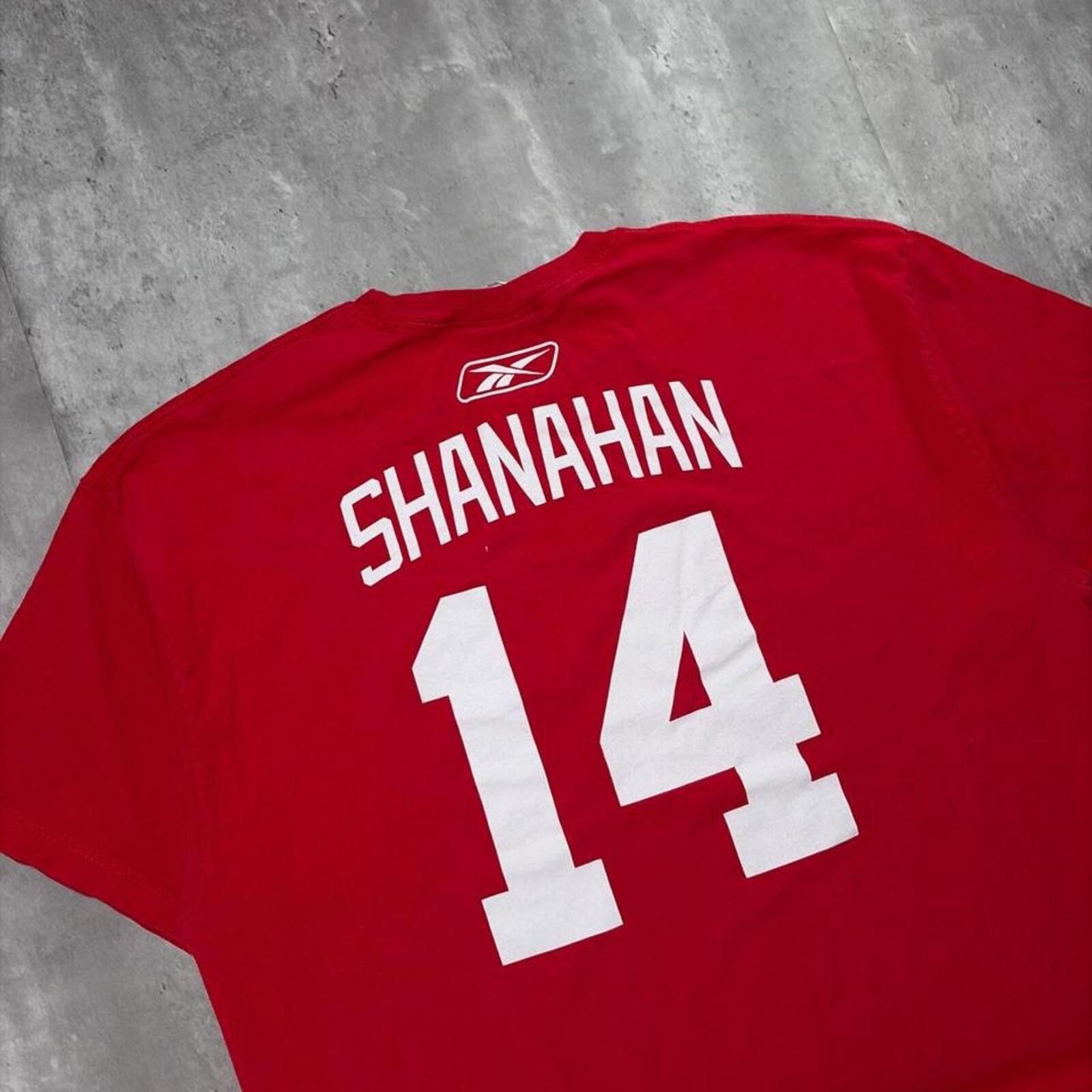 Reebok Vintage Reebok Detroit Red Wings Shanahan #14 NHL T Shirt Size US XXL / EU 58 / 5 - 4 Thumbnail