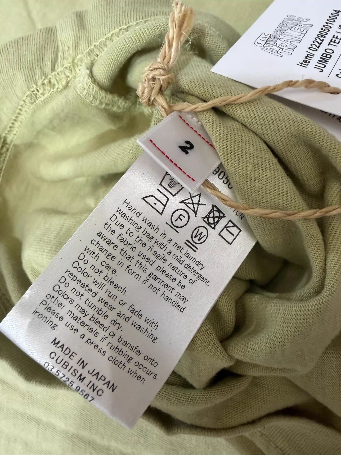 Visvim VISVIM 22 ICT JUMBO TEE L/S DMGM LT.Green Size 2 Size US M / EU 48-50 / 2 - 4 Thumbnail