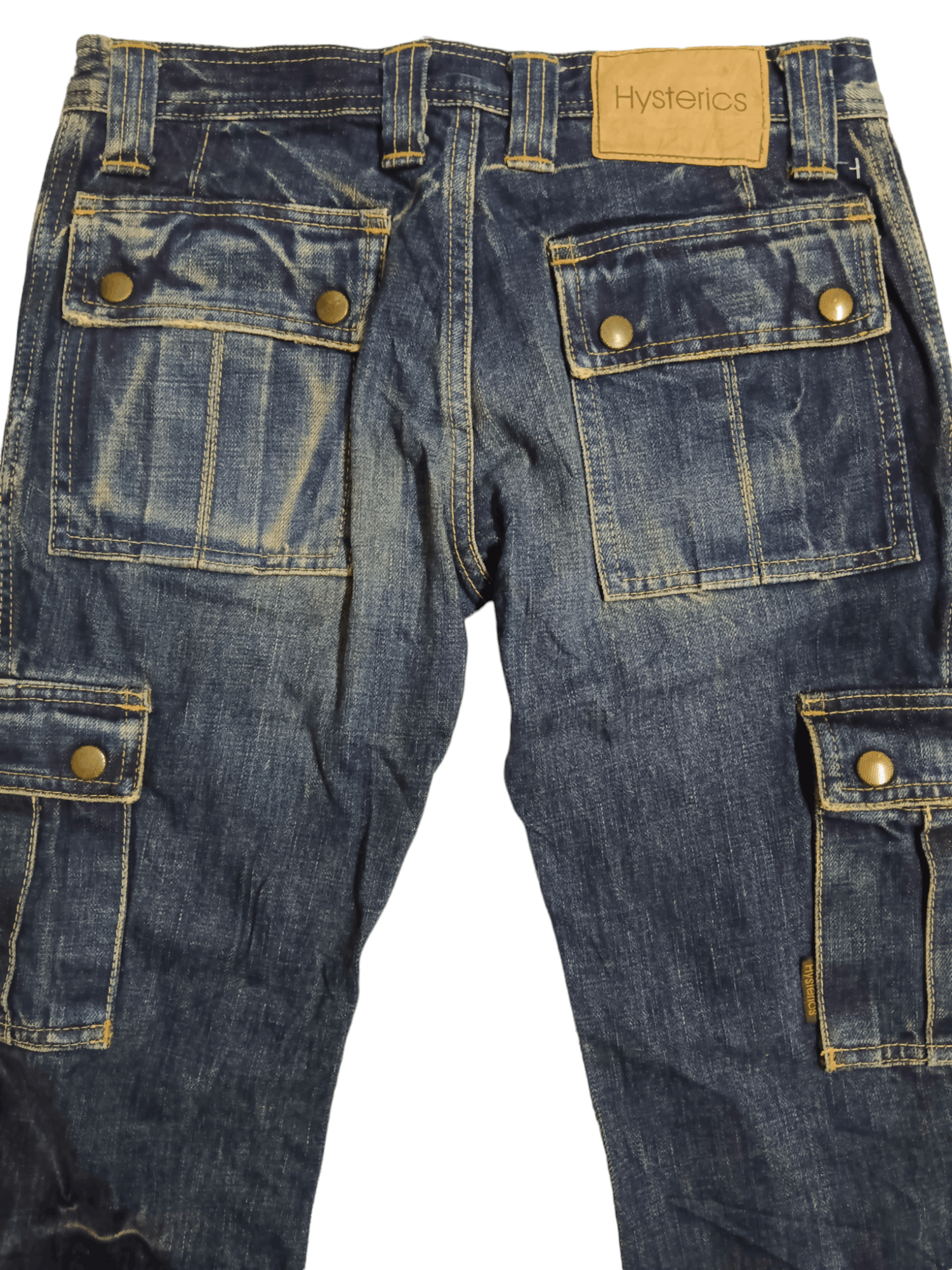 💥Hysteric Glamour💥 Low Rise Bondage Cropped Denim