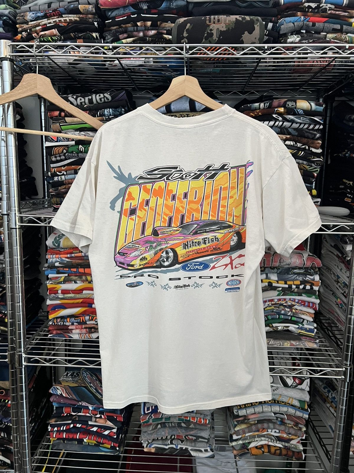 NASCAR 2000s Scott Geoffrion Nitro Fish Racing Tee Size US L / EU 52-54 / 3 - 1 Thumbnail