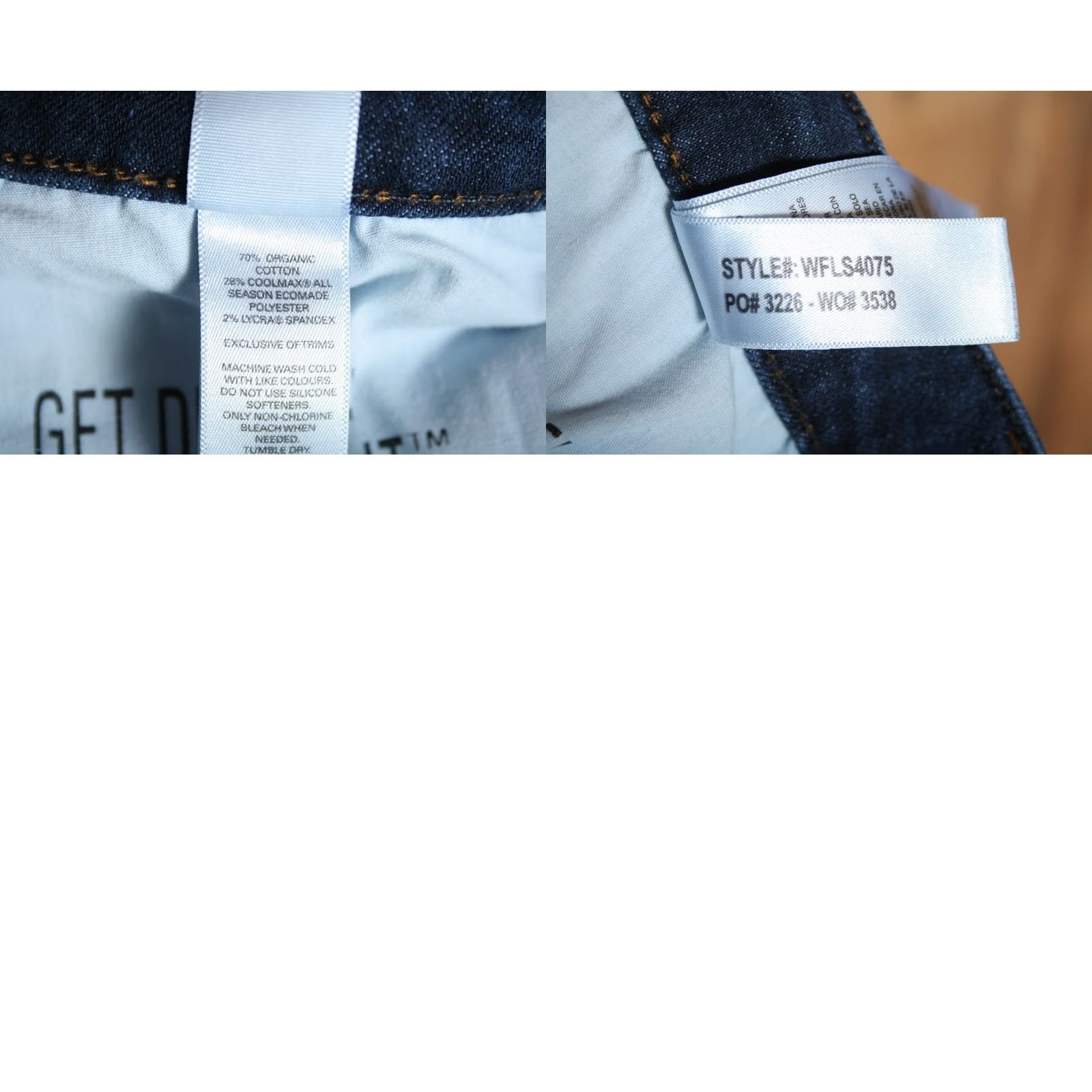 Denime DU/ER Slim Straight Mid-Rise Performance Stretch Denim Jeans Women's Sz. 28x32 Blue Size 28" / US 6 / IT 42 - 8 Thumbnail