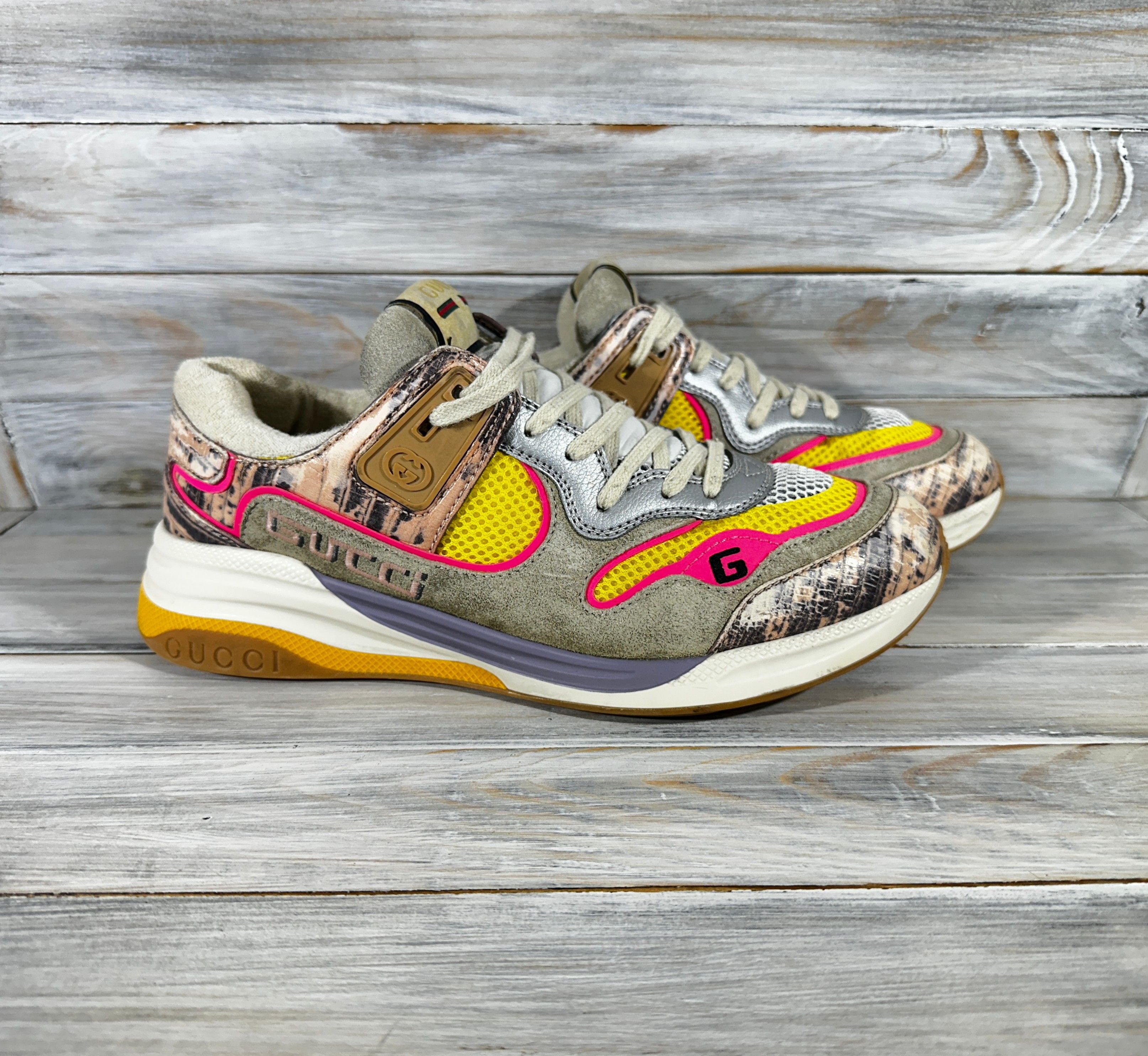 Gucci Gucci Ultrapace 'Rock Tejus Printed' Women's Made In Italy Size US 9 / IT 39 - 1 Thumbnail