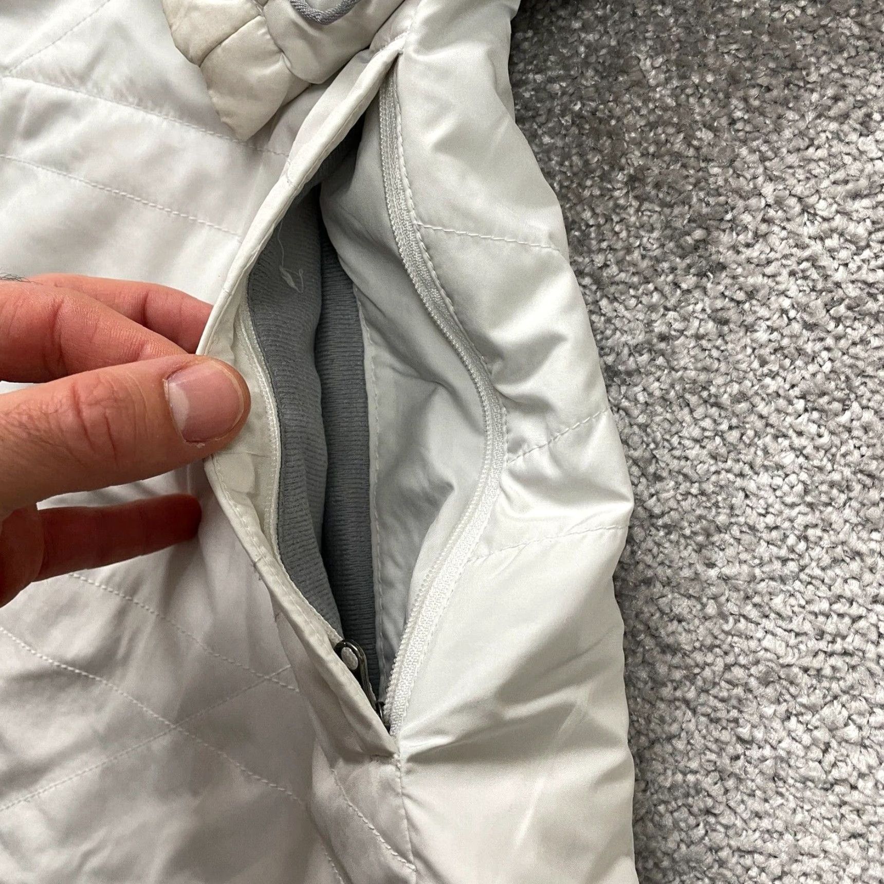 Vintage Columbia Interchange Jacket Womens Large White Full Zip Pockets Outdoor Hiking Size L / US 10 / IT 46 - 3 Thumbnail