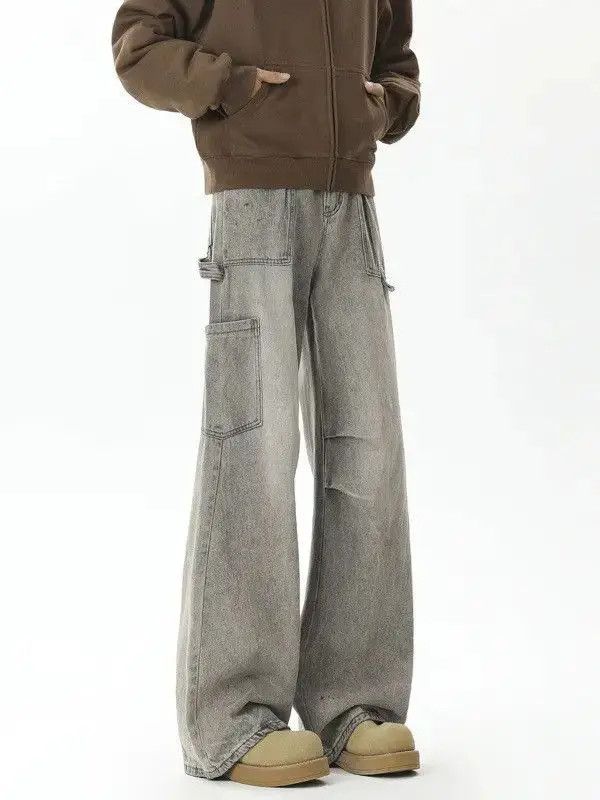 Japanese Brand Retro loose splashed ink jeans Size US 32 / EU 48 - 2 Thumbnail