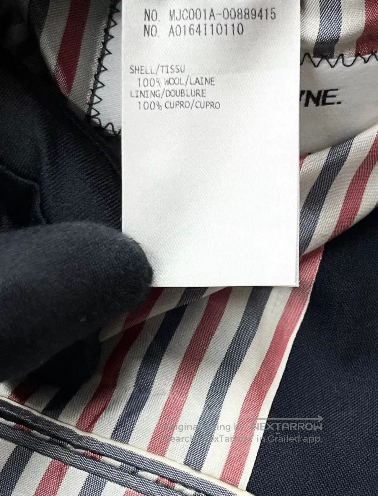 Thom Browne Thom Browne Navy Anchor Button Blazer. Size US M / EU 48-50 / 2 - 4 Thumbnail