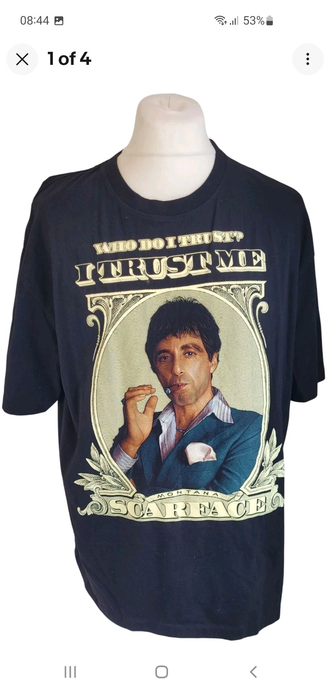 Other The Roxx Power Plus Scarface Graphic Black T-Shirt Size 2XL Size US XXL / EU 58 / 5 - 1 Thumbnail
