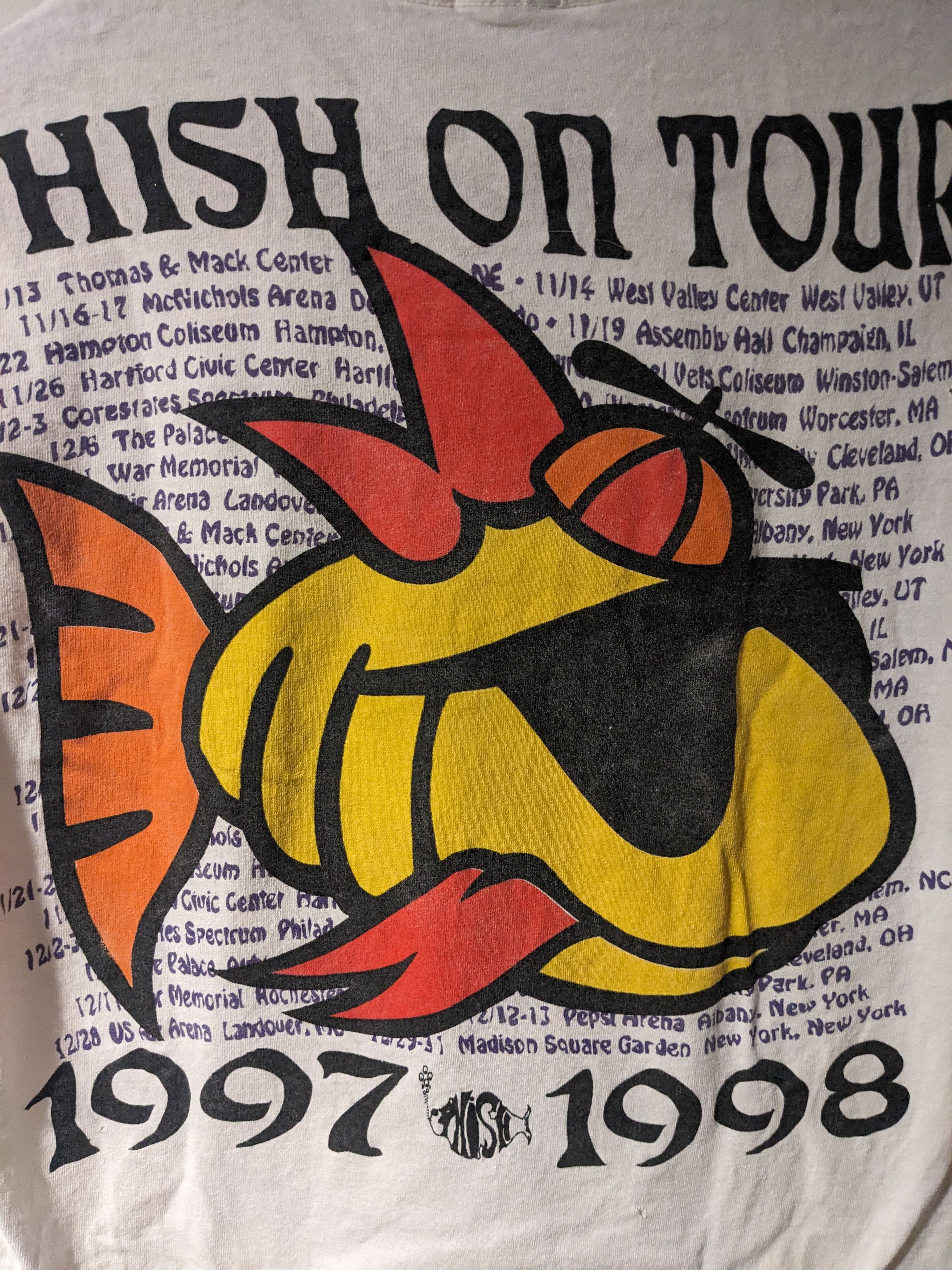 Band Tees × Vintage Vintage 1998 Phish on Tour White Medium Long-Sleeve T-Shirt Size US M / EU 48-50 / 2 - 2 Thumbnail