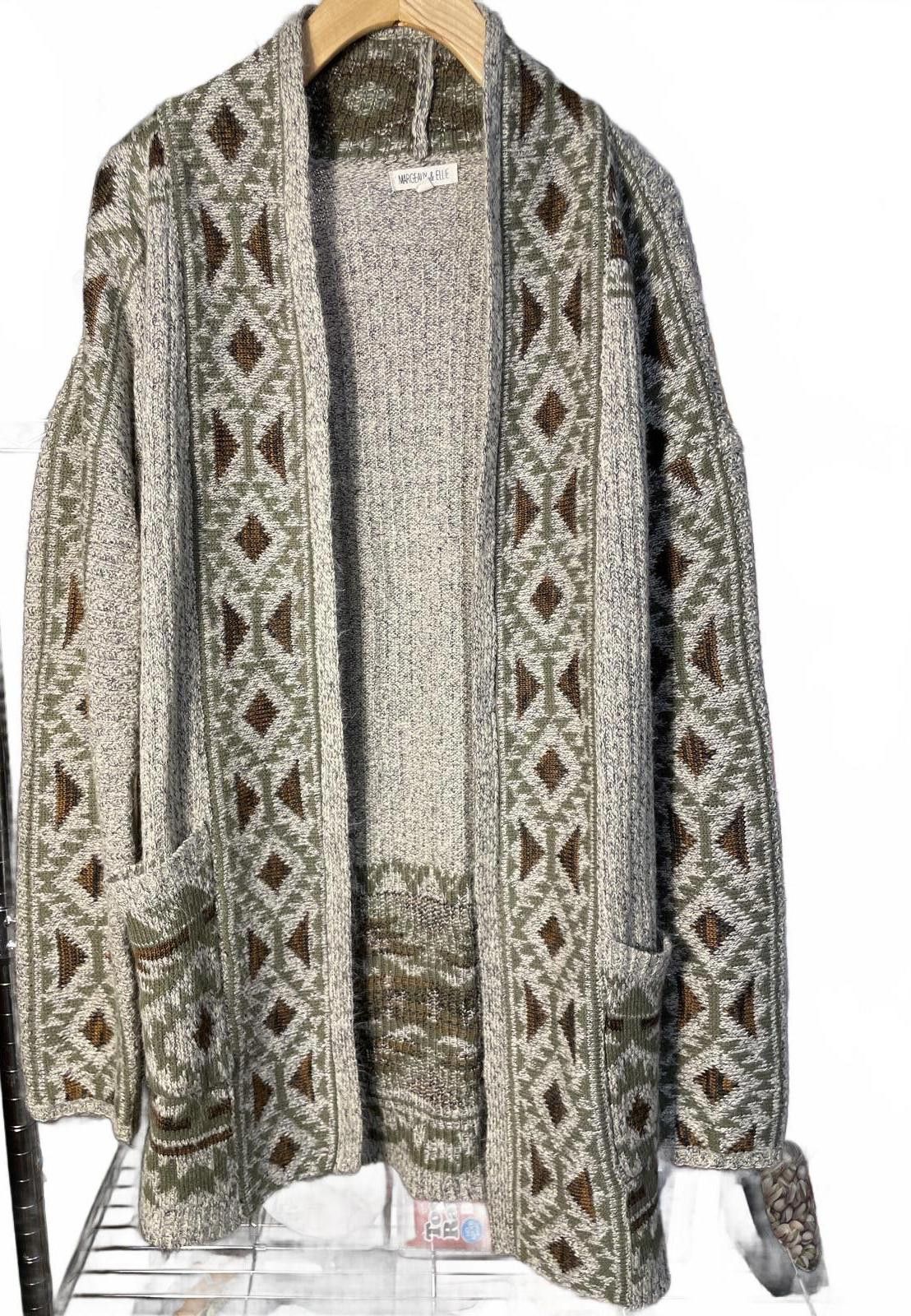 Other Margeaux & Ellie Cardigan Sweater Women's Large Knit Indie Size L / US 10 / IT 46 - 1 Thumbnail