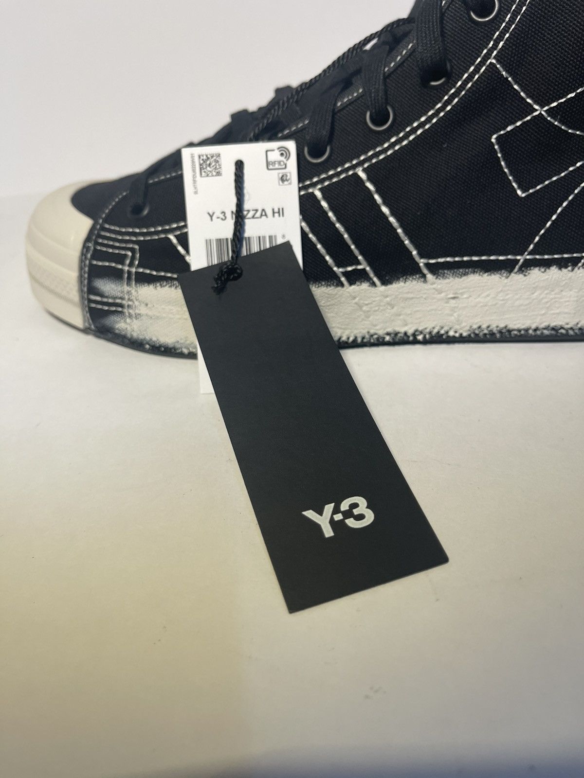 Adidas × Y's Adidas Y3 Nizza Hi Top Black Talc by Yohji Yamamoto Size 11 Size US 11 / EU 44 - 6 Thumbnail
