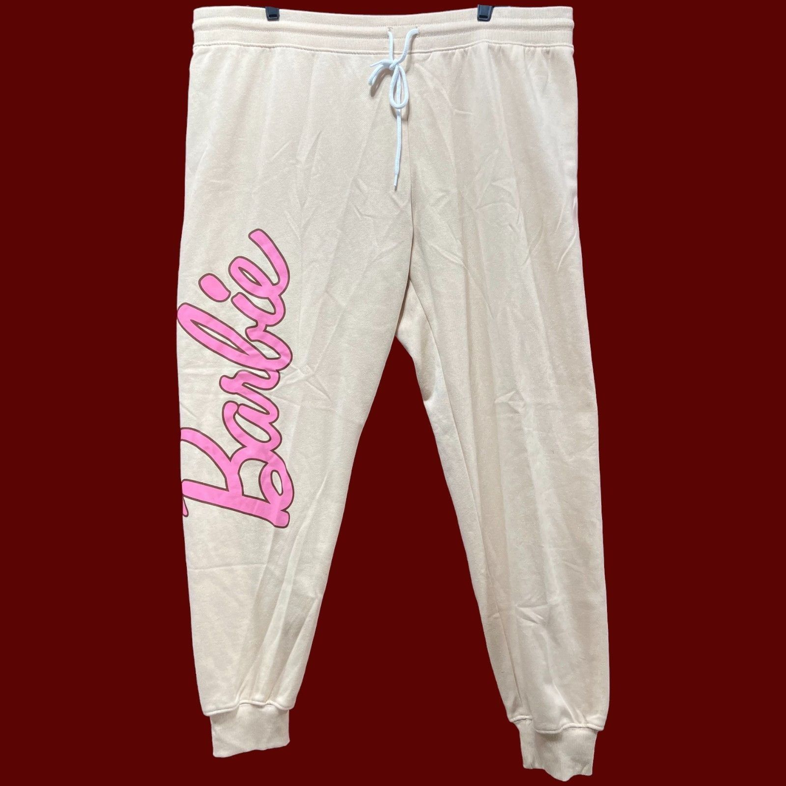 Other Mattel - Barbie - Women's Sweatpants - Beige - 1X Size 40" / US 18 - 14 Thumbnail