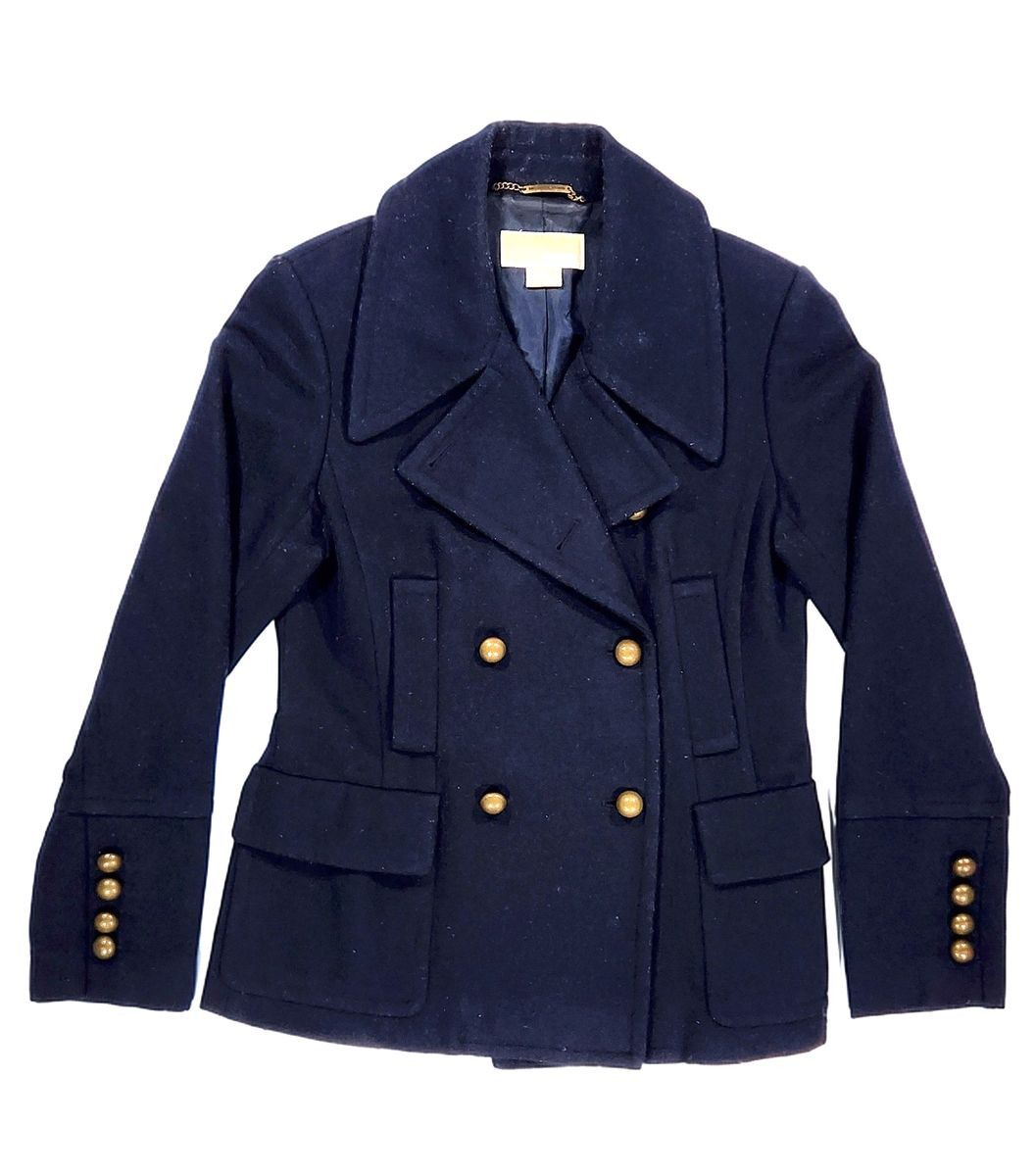 Other Michael Kors Wool Blend Peacoat Double Breasted Sz Medium Size M / US 6-8 / IT 42-44 - 1 Thumbnail
