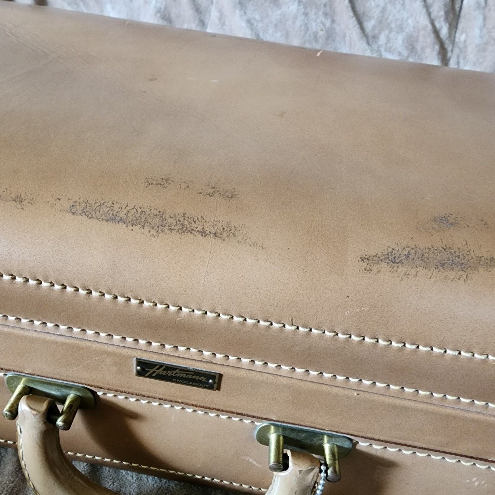 Hartmann Hartmann Knocabout Leather Suitcase - 21"x12"x"6 - Vintage Size ONE SIZE - 11 Thumbnail