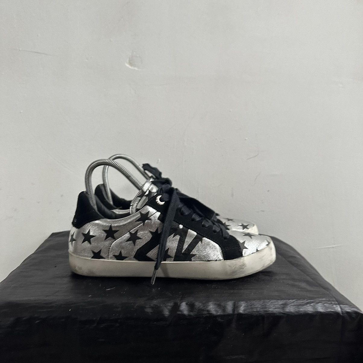 Zadig & Voltaire Zadig & Voltaire Lightning Leather Low-Top Sneakers Size US 8 / IT 38 - 1 Thumbnail