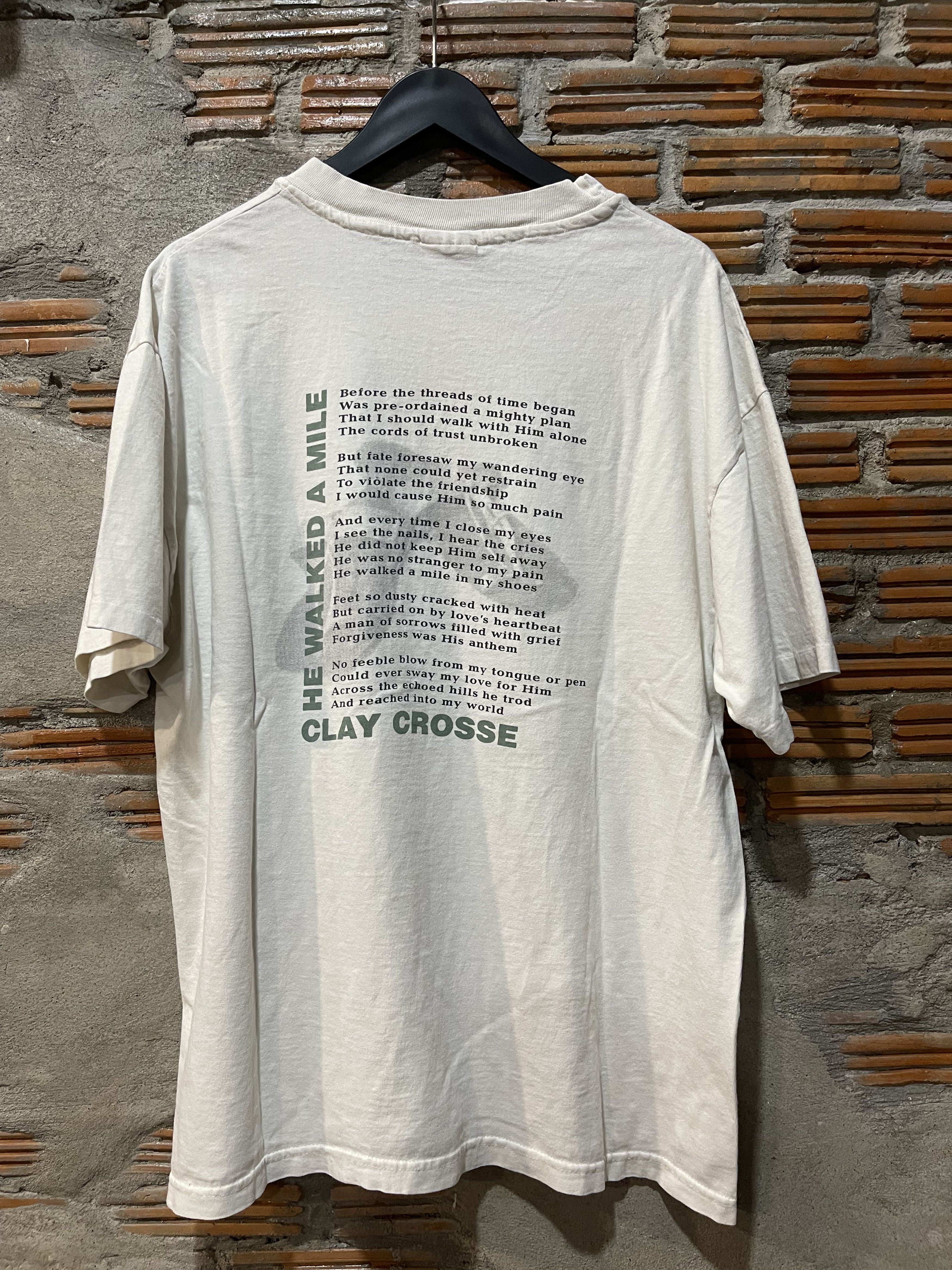 Vintage Rare Vintage Clay Crosse "He Walked a Mile In My Shoes" Tee Size US XL / EU 56 / 4 - 7 Thumbnail