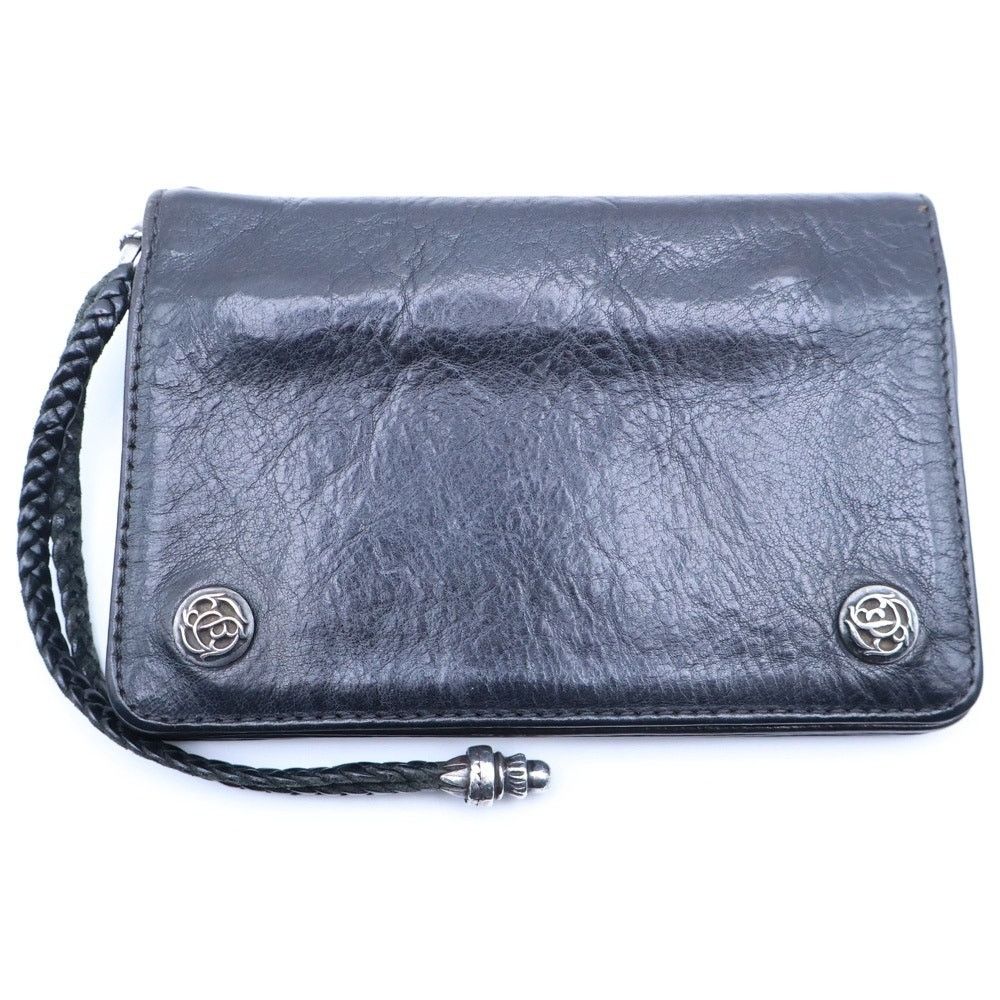 Chrome Hearts Chrome Hearts Floral Button Leather Wallet Size ONE SIZE - 1 Thumbnail