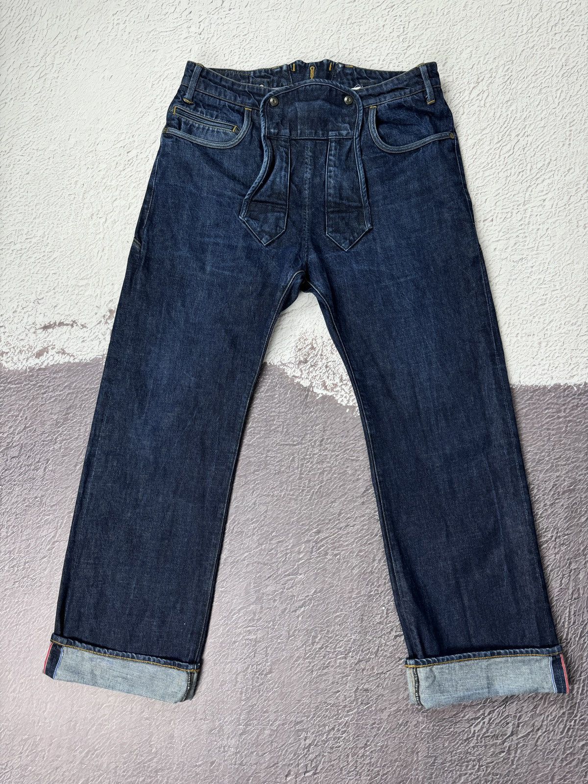 G-Star G-Star Raw KHM Loose selvedge buckle back heavy jeans Size US 34 / EU 50 - 2 Thumbnail