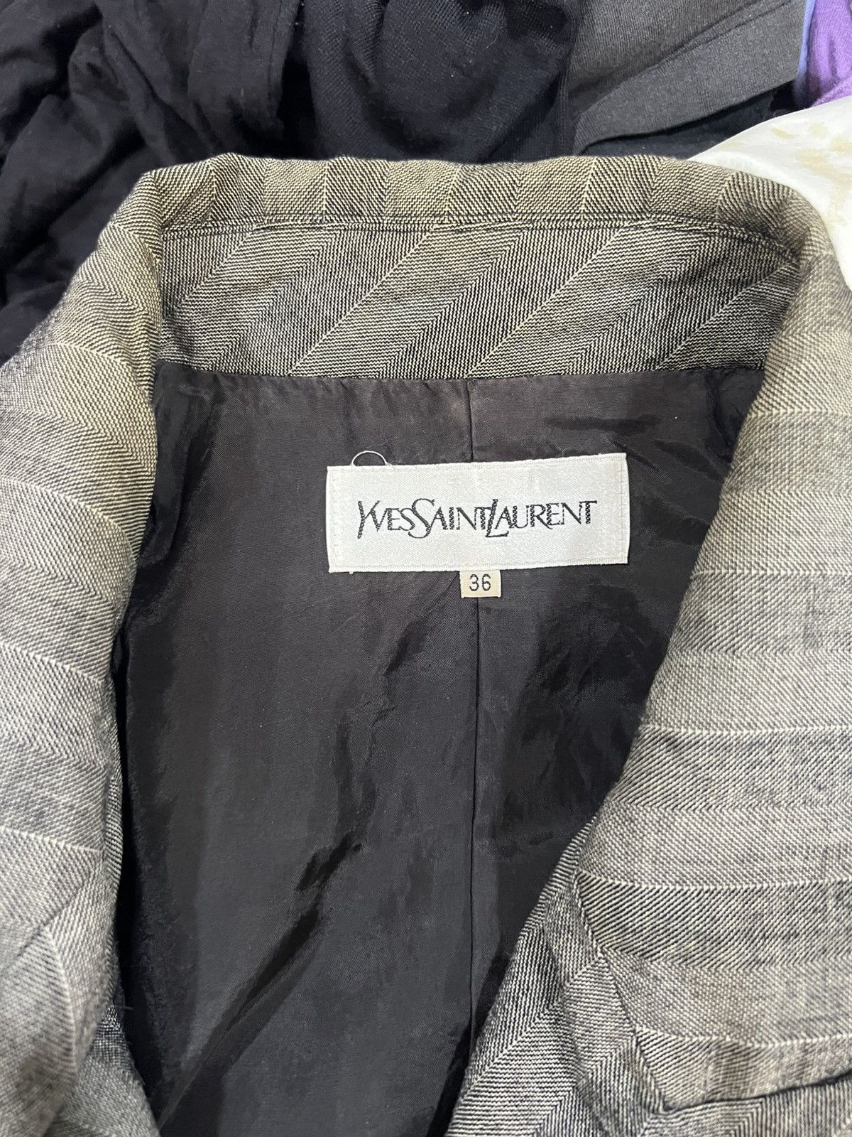 Yves Saint Laurent 🔥Vintage Yves Saint Laurent Blazer Size M / US 6-8 / IT 42-44 - 13 Thumbnail